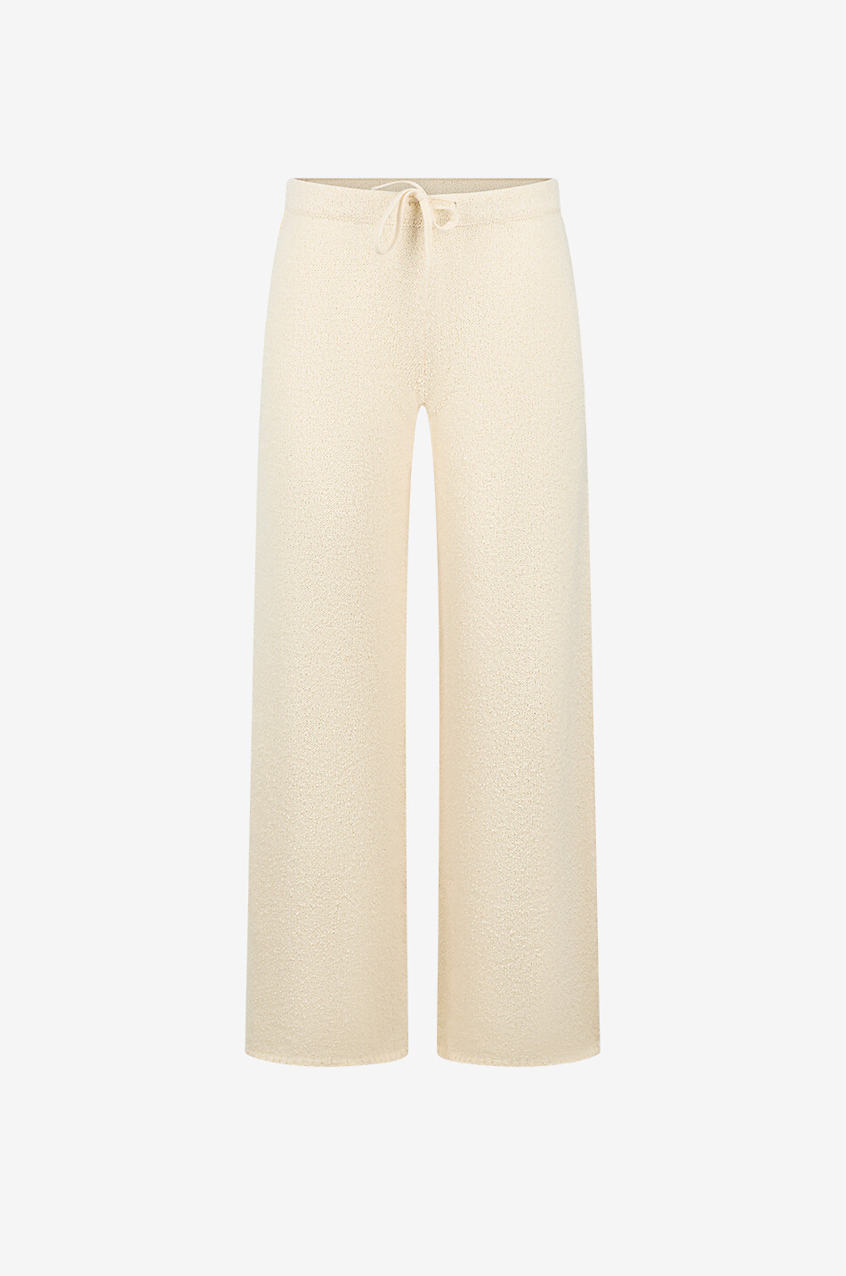 Pantalon large en maille bouclette de coton Calla