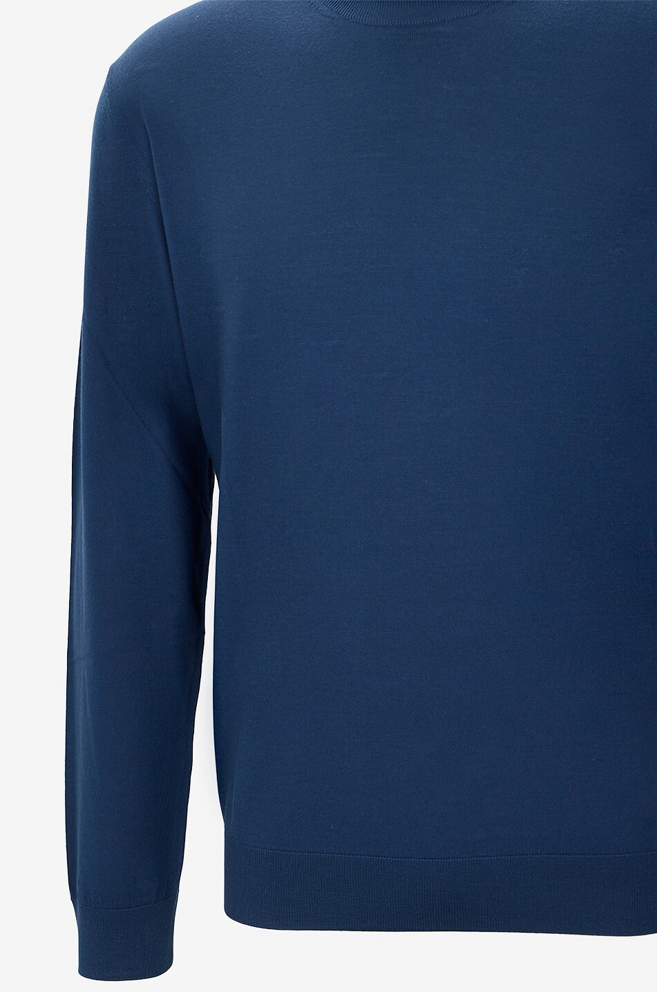MAURIZIO BALDASSARI Pullover mit Rundhalsausschnitt aus Schurwolle und Kaschmir Herren MITTELBLAU 3