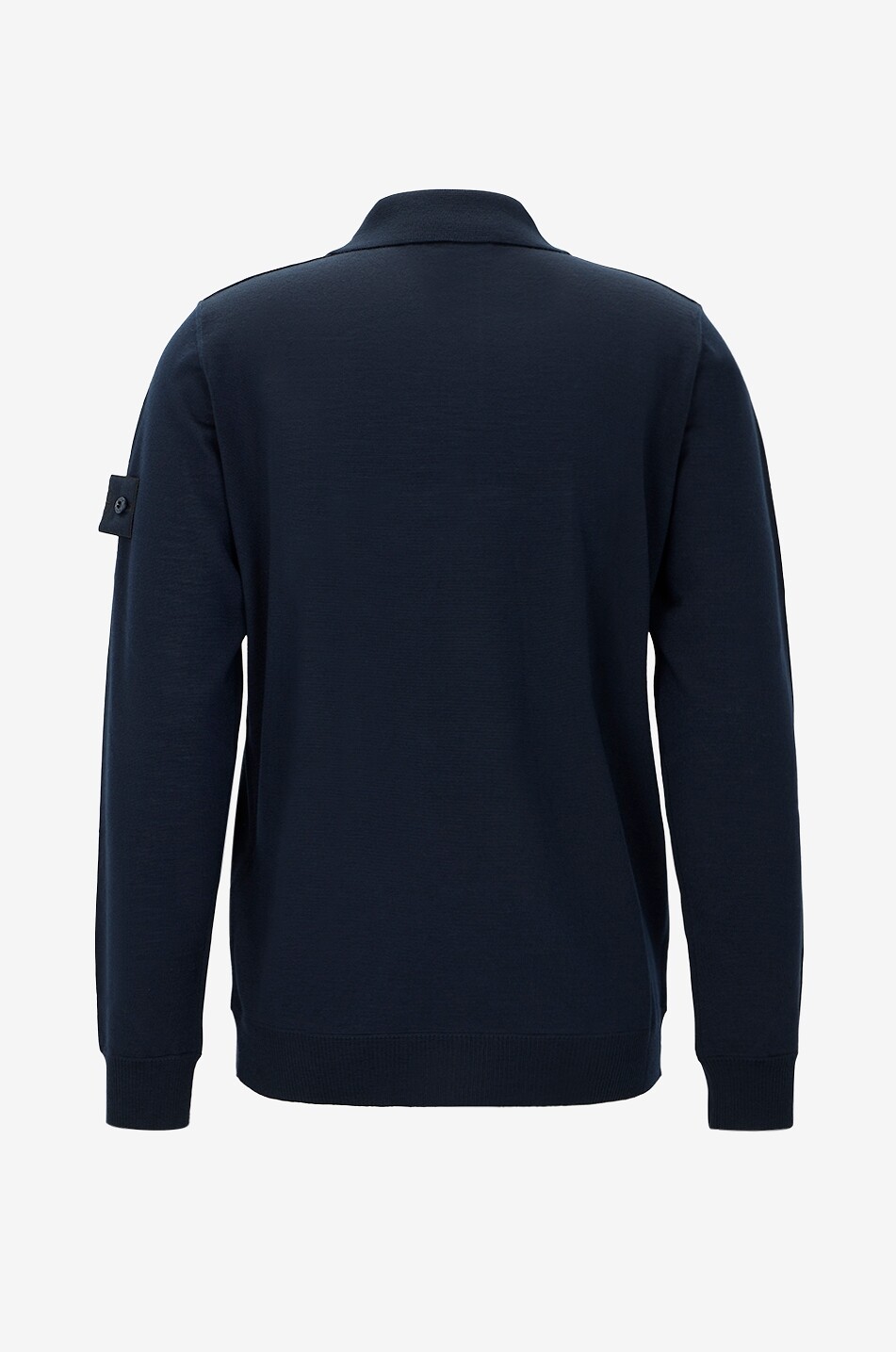 STONE ISLAND Langärmeliges Strick-Polohemd 5100076 Light Pure RWS Wool_S.I. Ghost Herren DUNKELBLAU 2