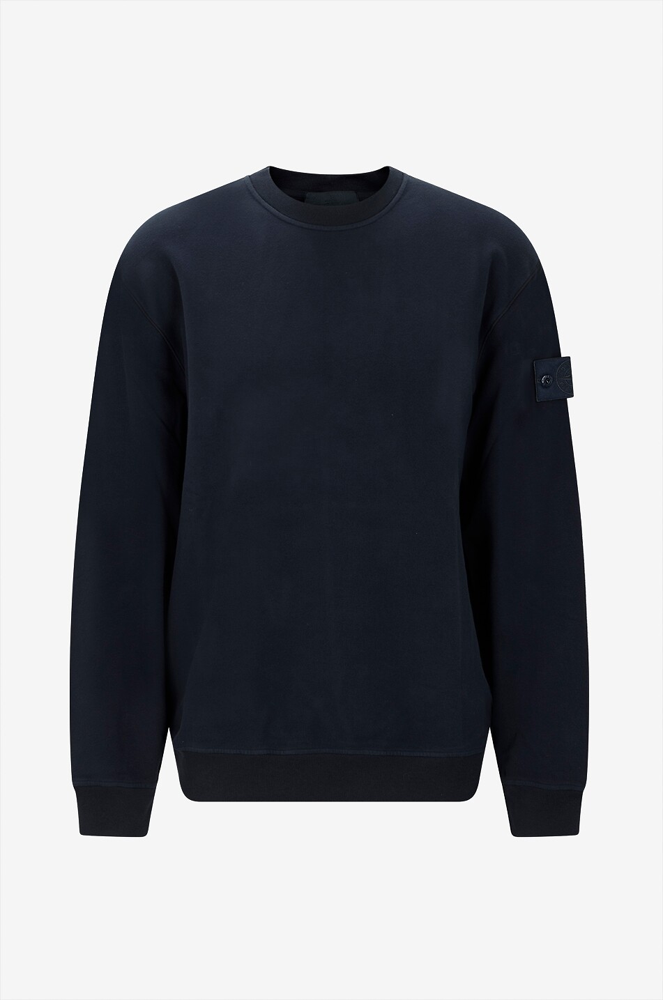 STONE ISLAND 6100069 Stretch Cotton Fleece_S.I. Ghost comfort fit crew-neck sweatshirt Men DARK BLUE 1