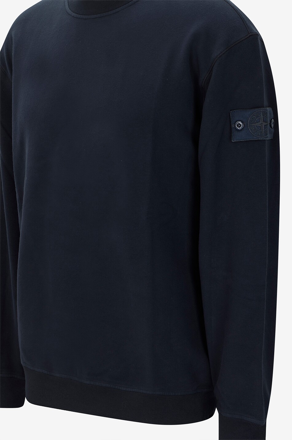 STONE ISLAND 6100069 Stretch Cotton Fleece_S.I. Ghost comfort fit crew-neck sweatshirt Men DARK BLUE 3