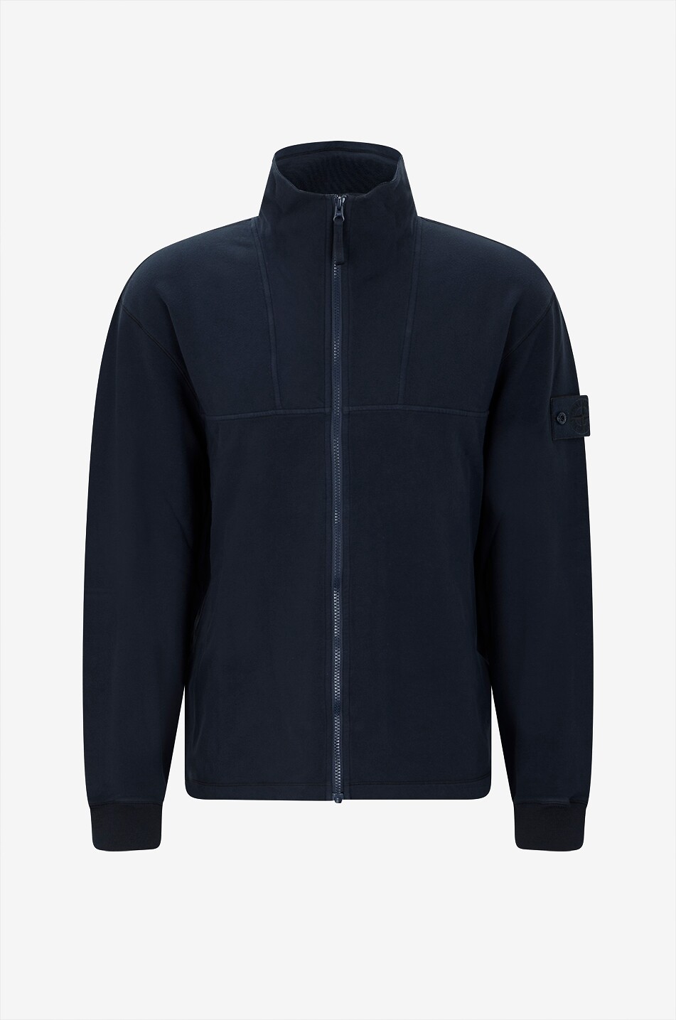 Veste survêtement zippée coupe confort 6100025 Stretch Cotton Fleece_S.I. Ghost