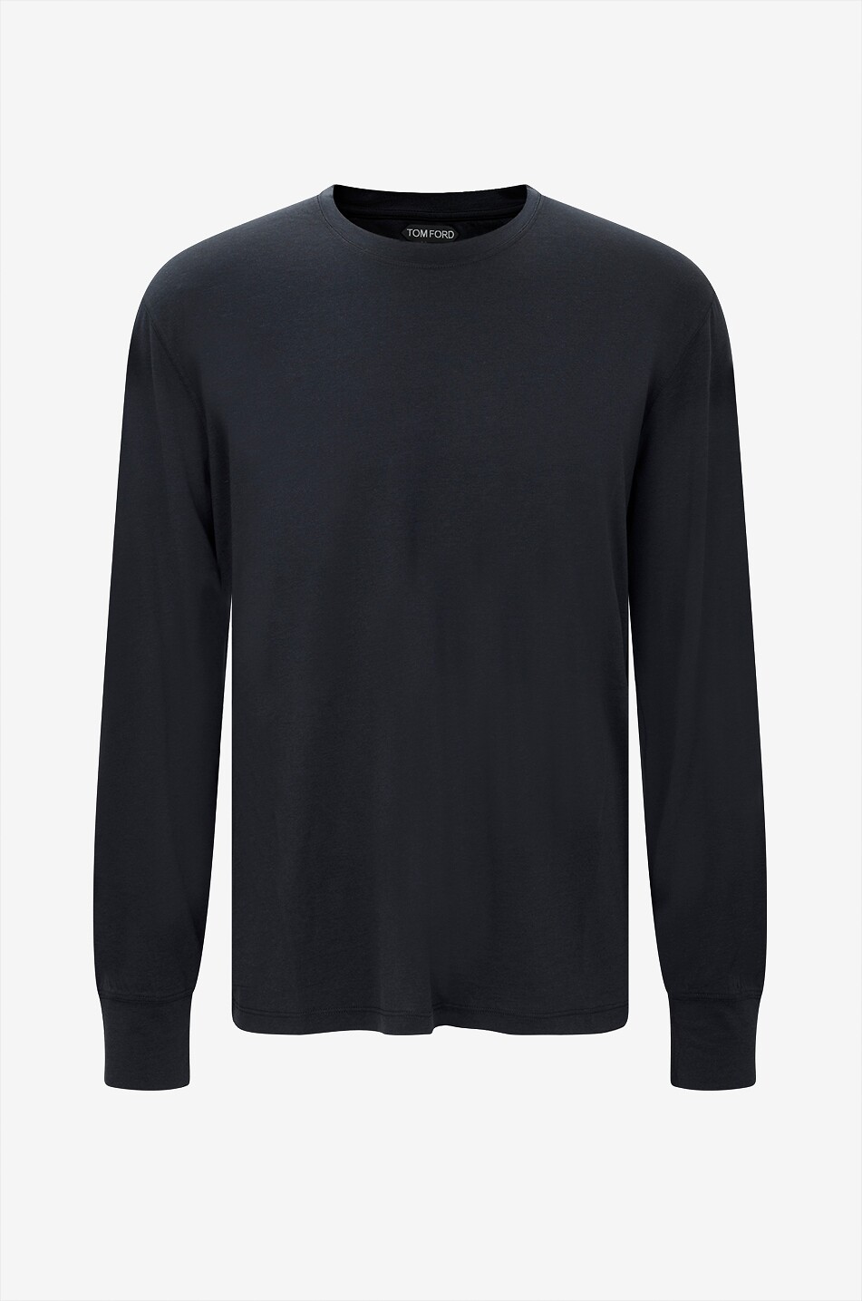 TOM FORD Langarm-T-Shirt aus Baumwollmix mit Rundhals Herren SCHWARZ 1