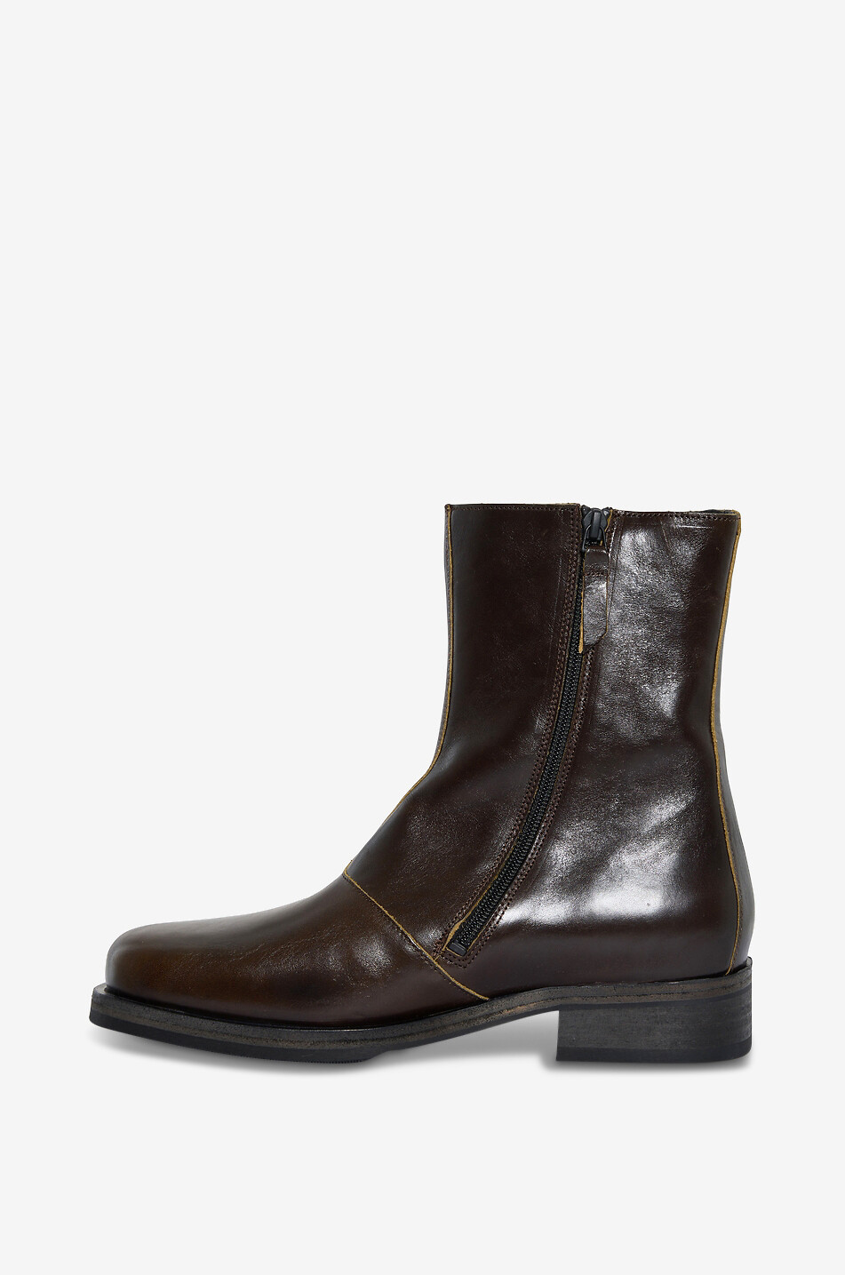 OUR LEGACY Stiefeletten aus Glattleder Camion Boot Herren BRAUN 3