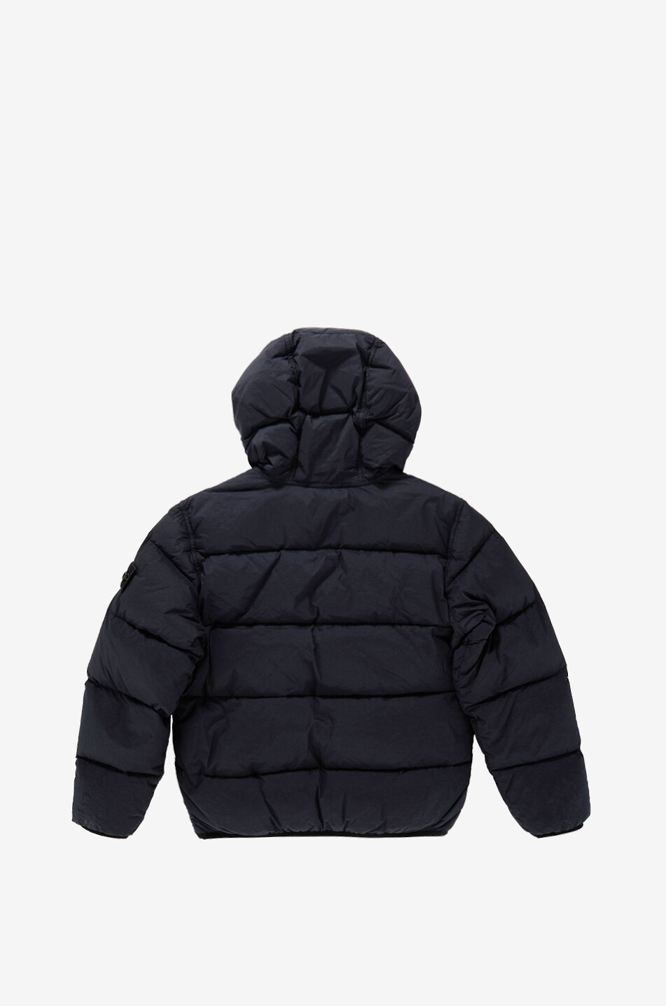 STONE ISLAND JUNIOR Kurze technische Kapuzendaunenjacke für Jungen 4100004 Membrana TCL Junge SCHWARZ 2