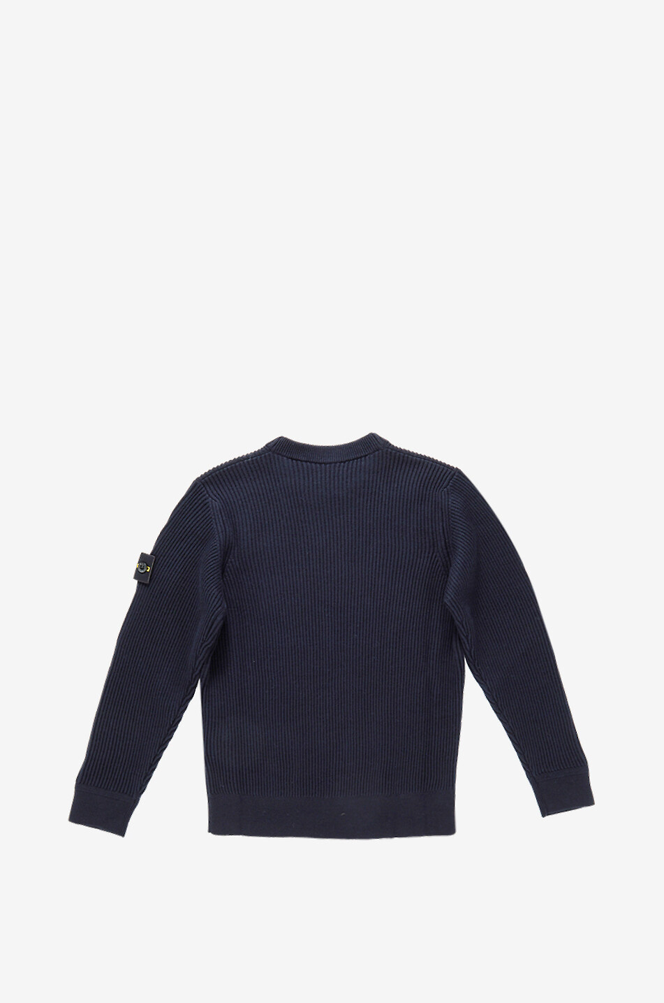 STONE ISLAND JUNIOR 5100010 round-neck virgin wool boy's jumper Boy DARK BLUE 2