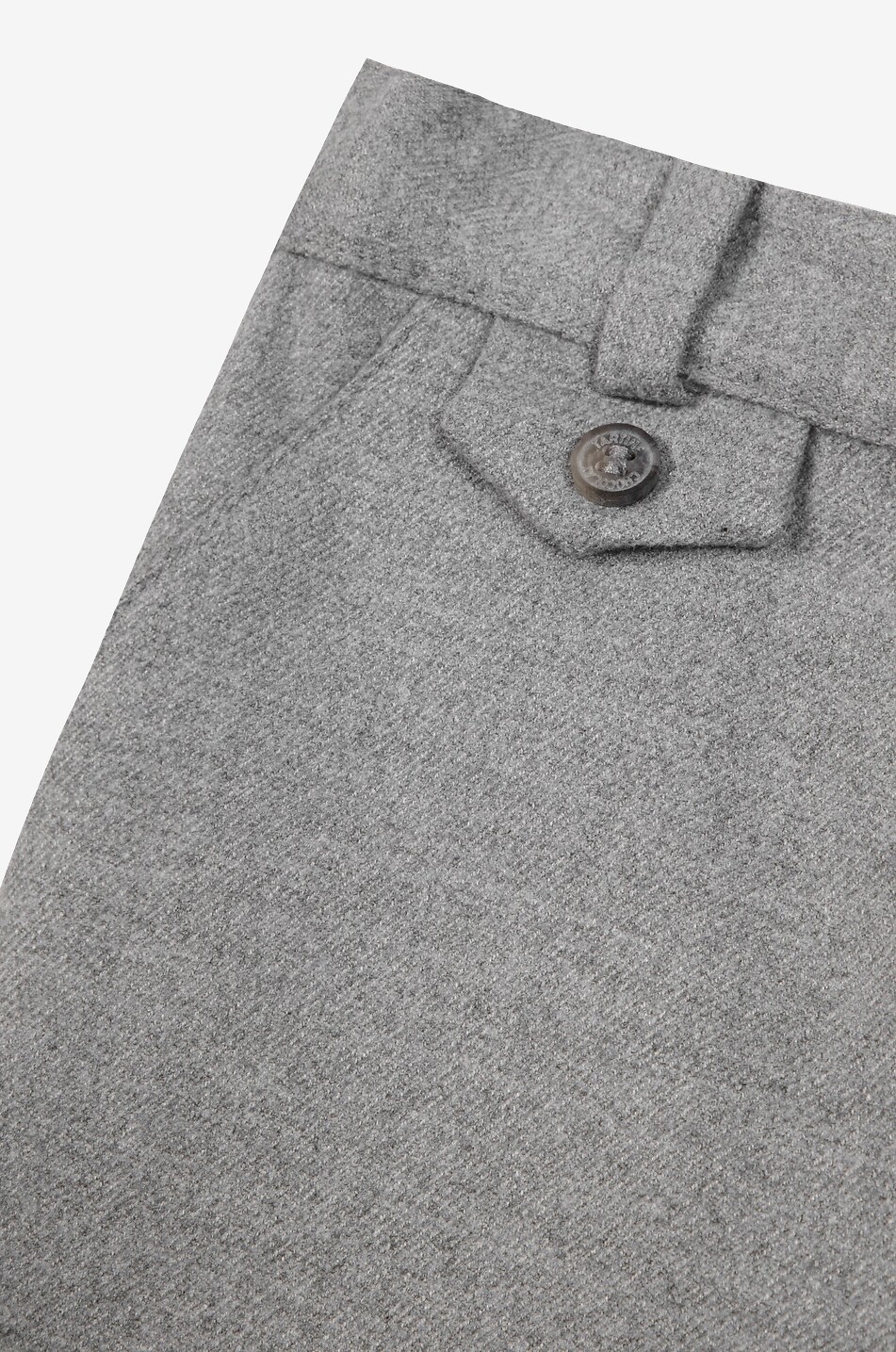 TARTINE ET CHOCOLAT Pantalon droit bébé en sergé effet laine Bébé GRIS 3