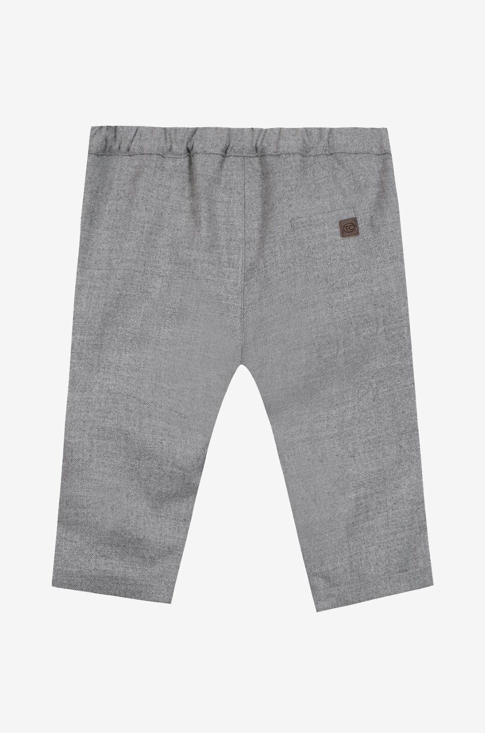 TARTINE ET CHOCOLAT Pantalon droit bébé en sergé effet laine Bébé GRIS 2