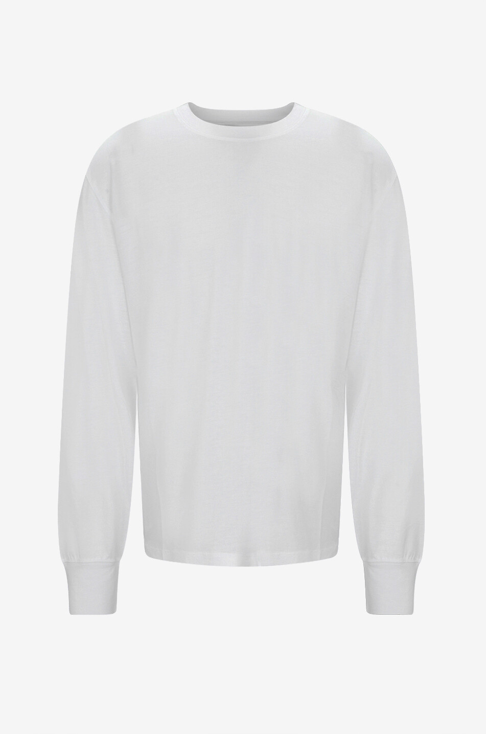 Langarm-T-Shirt aus Baumwollmix mit Rundhals