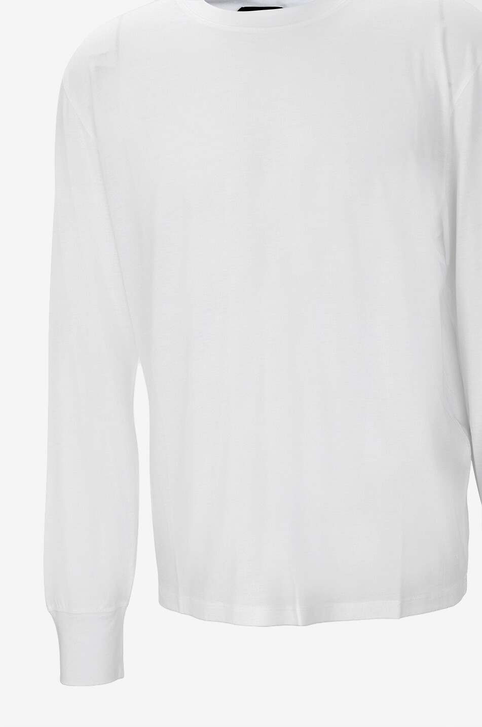 TOM FORD Langarm-T-Shirt aus Baumwollmix mit Rundhals Herren WEISS 3