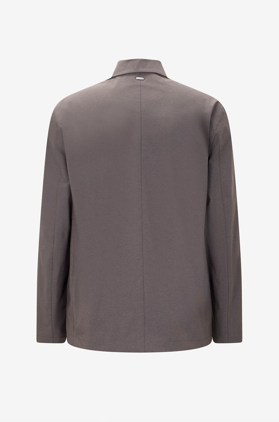 HERNO Lightweight single-breasted straight-fit jacket Men DARK BROWN 2