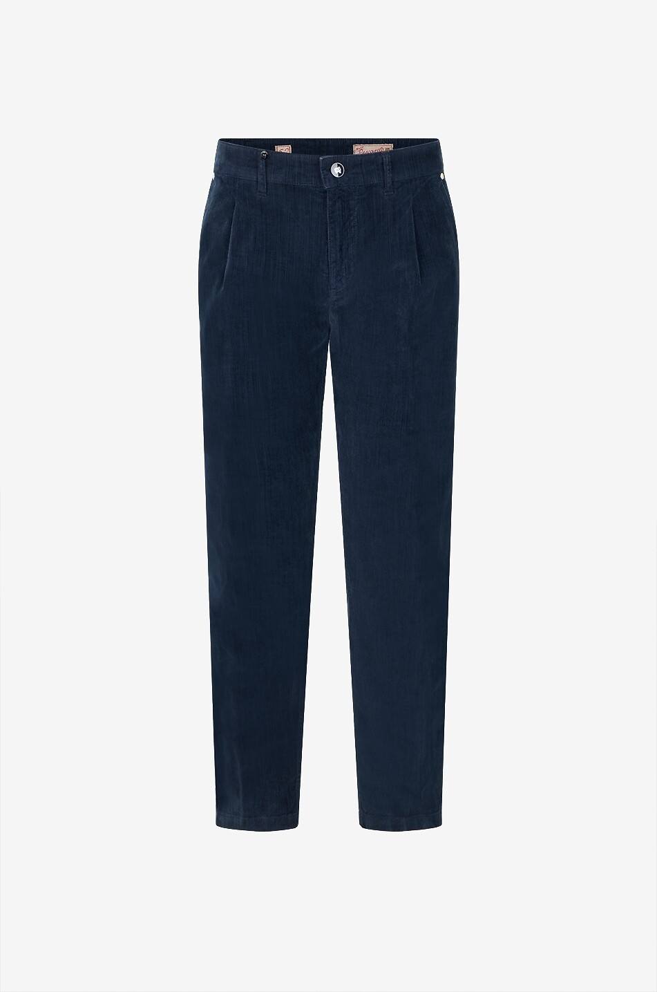 MARCO PESCAROLO Scott cotton corduroy pleated straight-leg trousers Men DARK BLUE 1