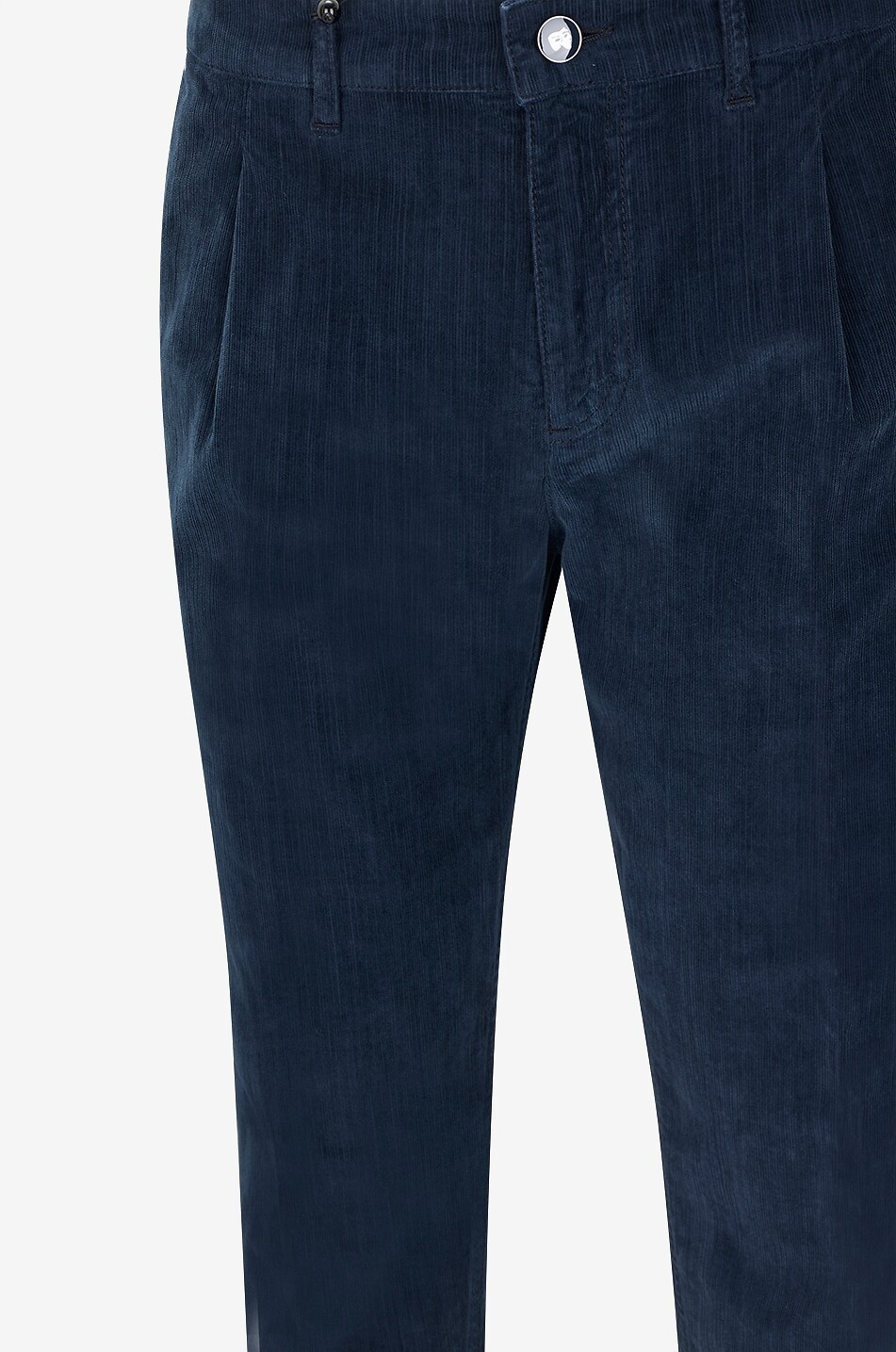 MARCO PESCAROLO Scott cotton corduroy pleated straight-leg trousers Men DARK BLUE 3