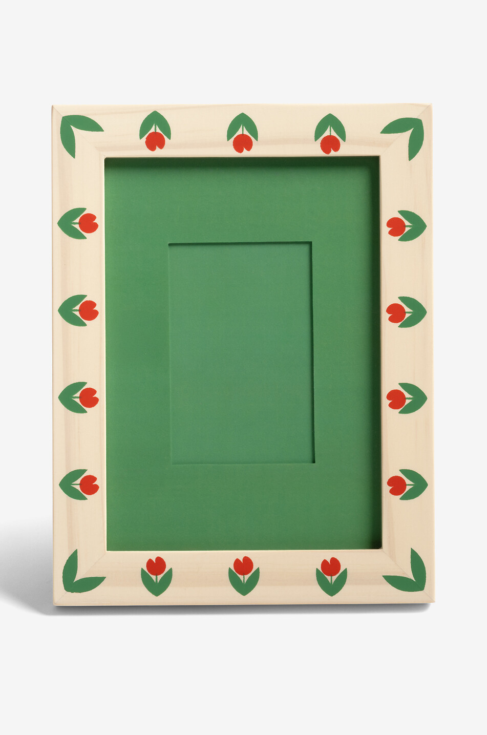 Cadre photo rectangulaire en bois Patch Medium Tulip