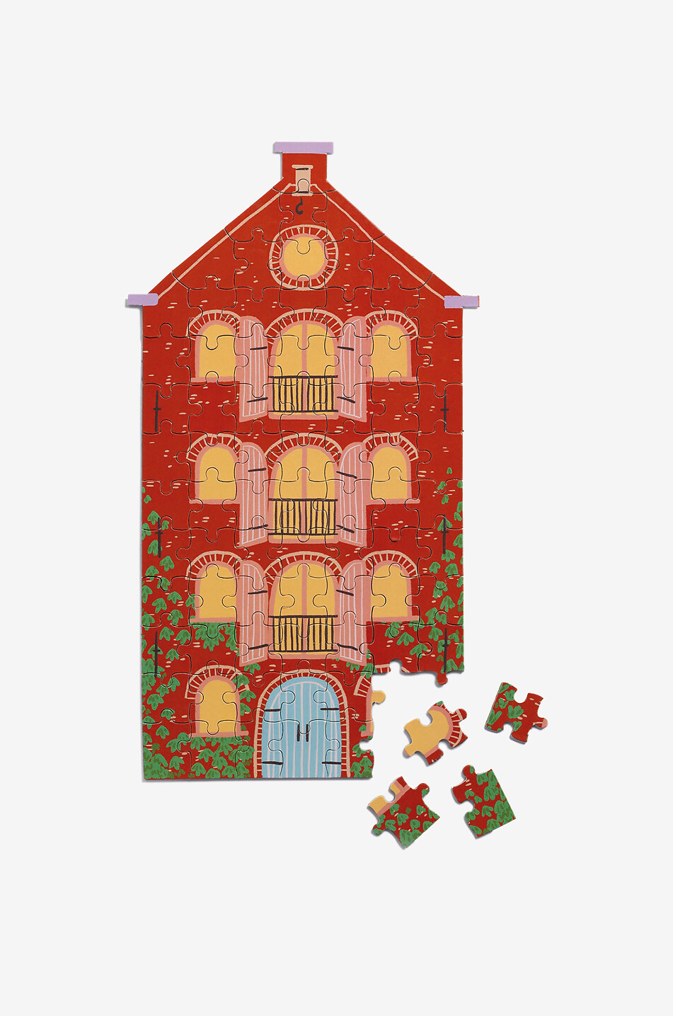 KLEVERING Puzzle in Hausform Canal House Warehouse - 79 Teile Haus BUNT 2