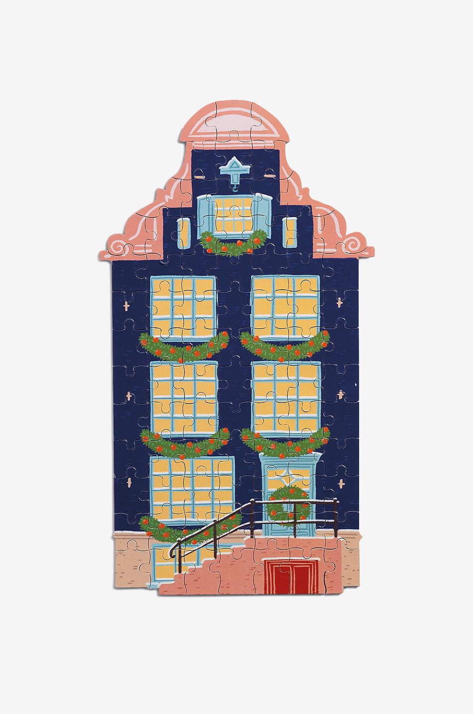 KLEVERING Puzzle in Hausform Canal House Wave - 81 Teile Haus BUNT 1