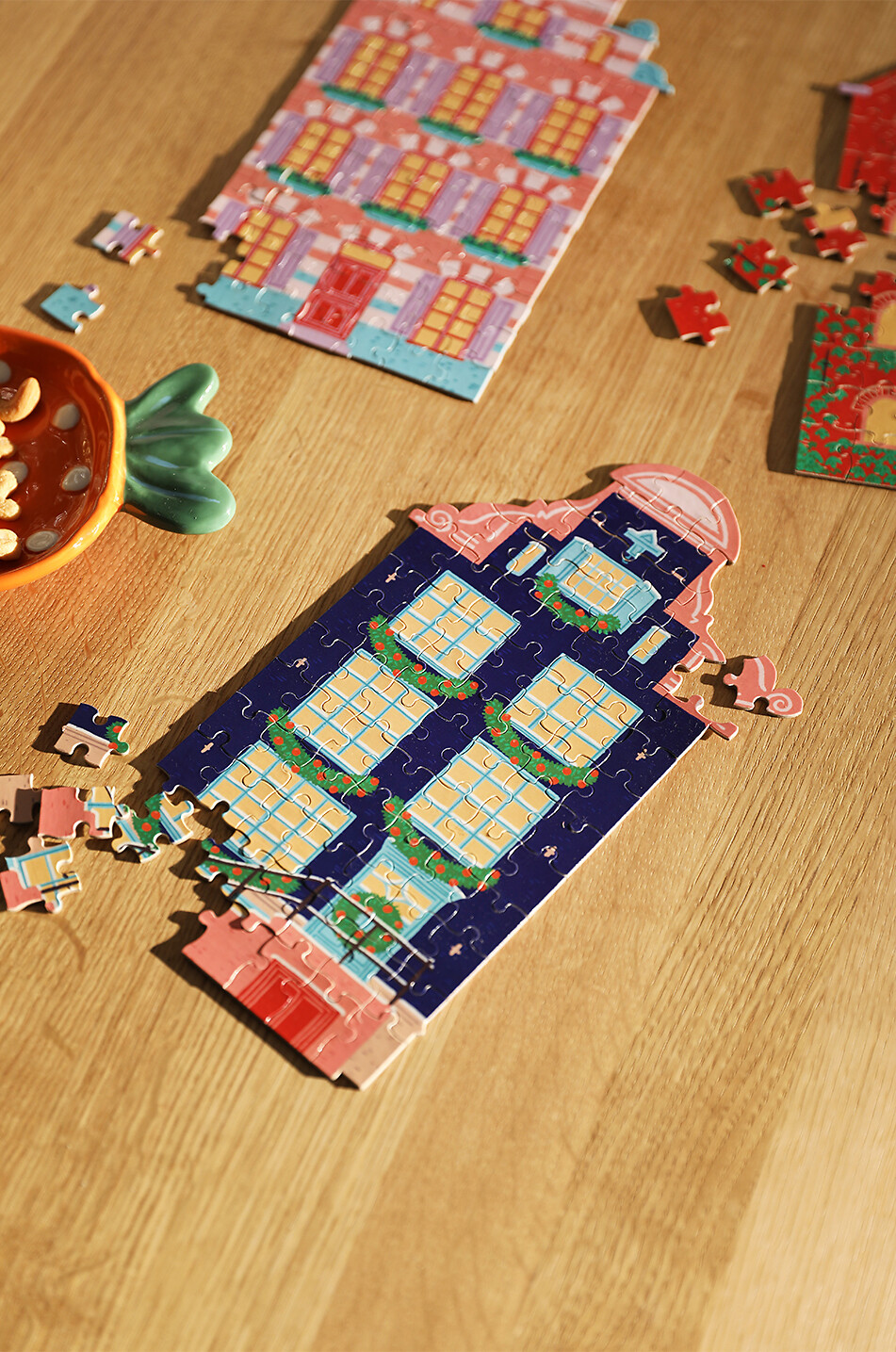 KLEVERING Puzzle in Hausform Canal House Wave - 81 Teile Haus BUNT 4