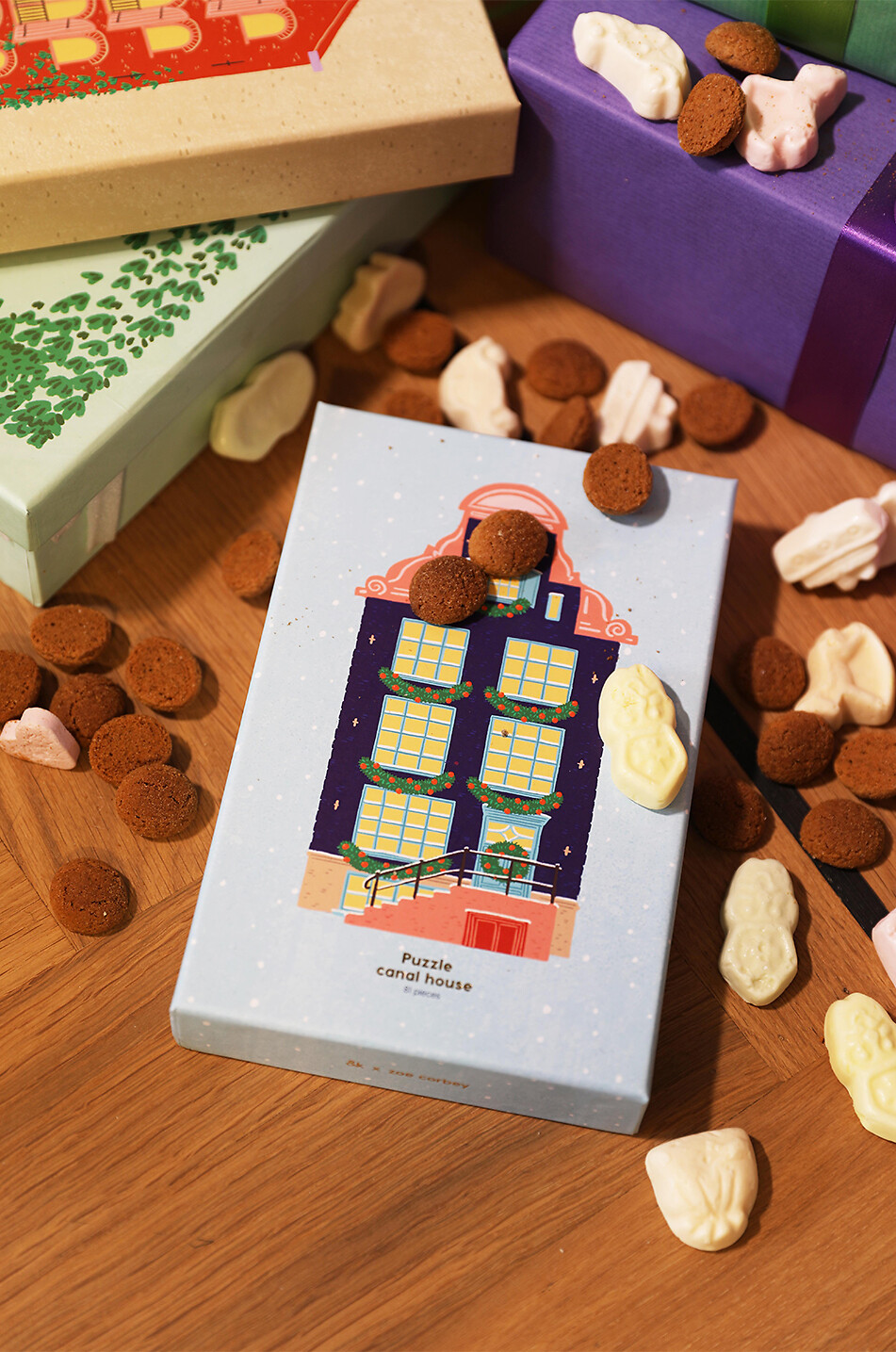 KLEVERING Puzzle in Hausform Canal House Wave - 81 Teile Haus BUNT 3
