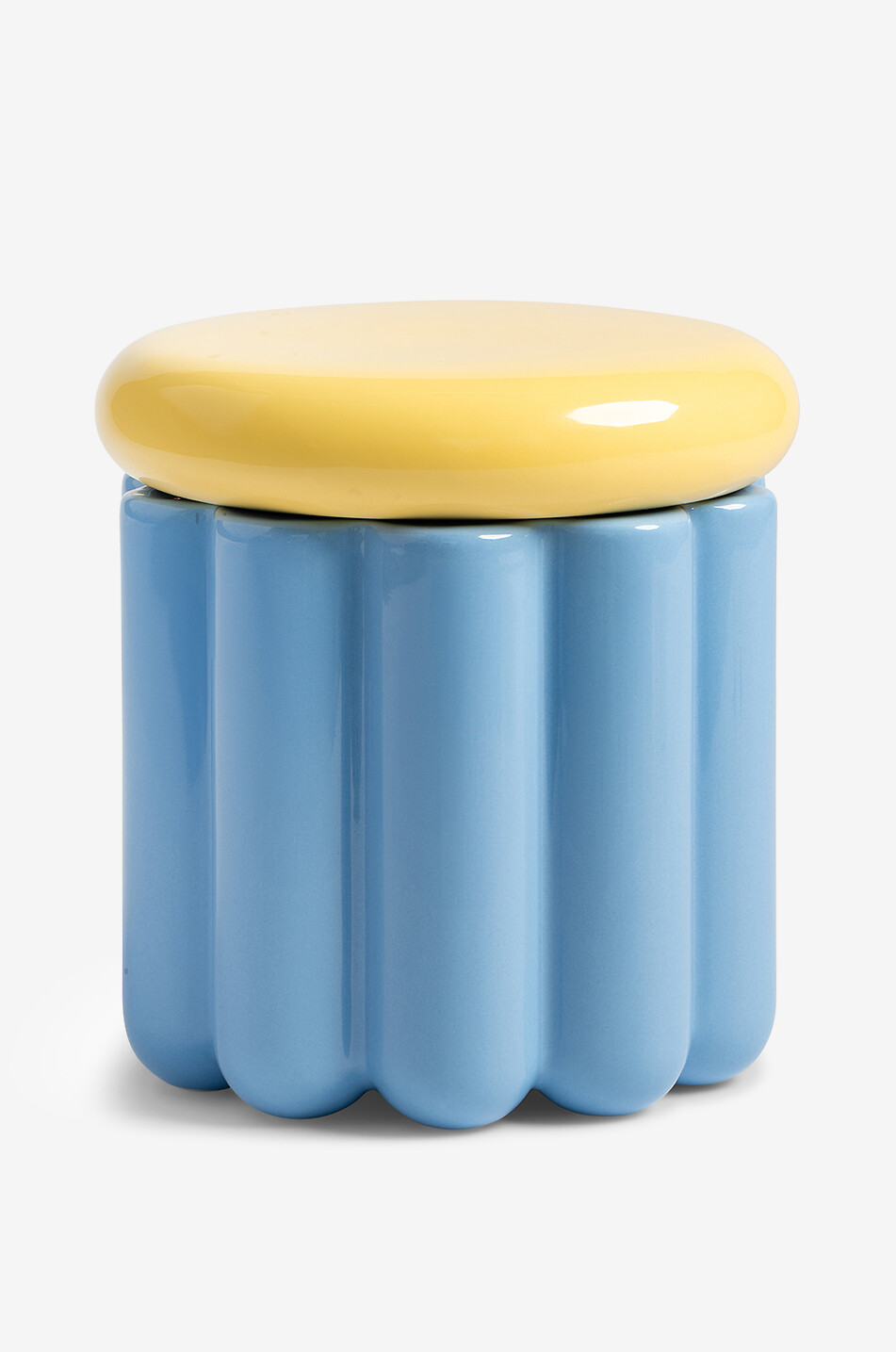 Bocal rond mi-haut en dolomite Charlo Blue