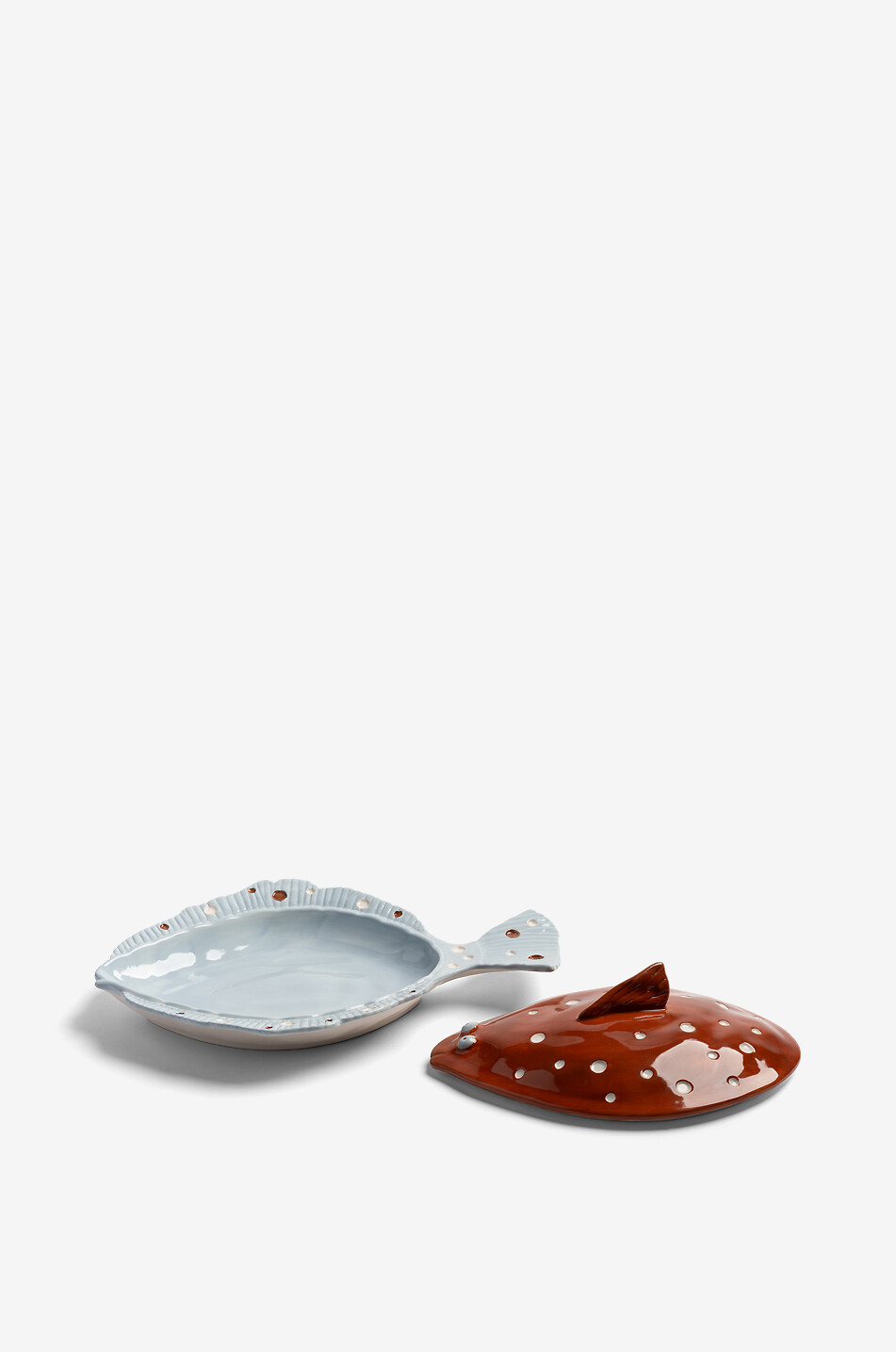 KLEVERING Terrine en grès Plaice Brown Maison MULTICOLORE 2