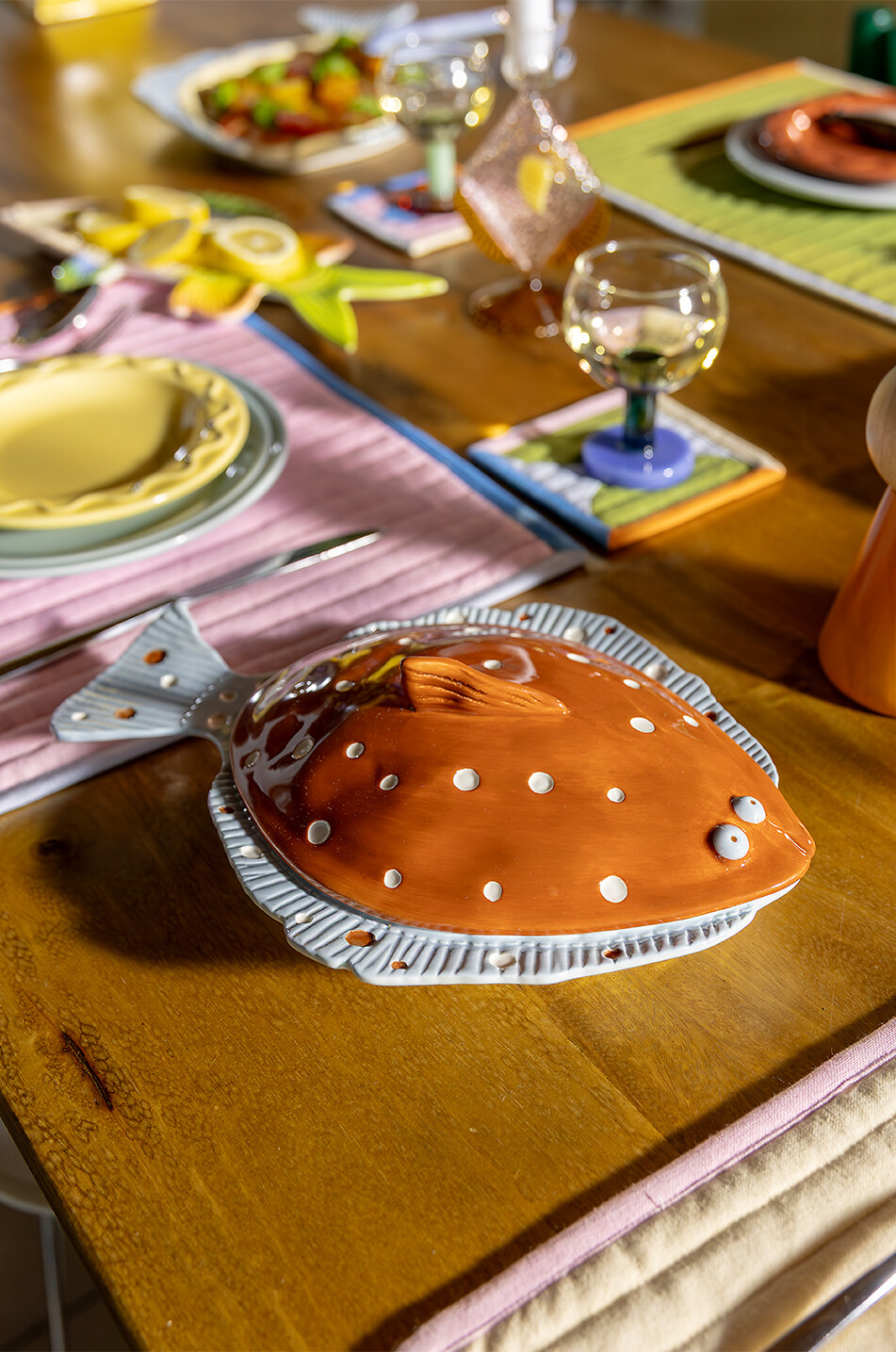 KLEVERING Terrine en grès Plaice Brown Maison MULTICOLORE 3