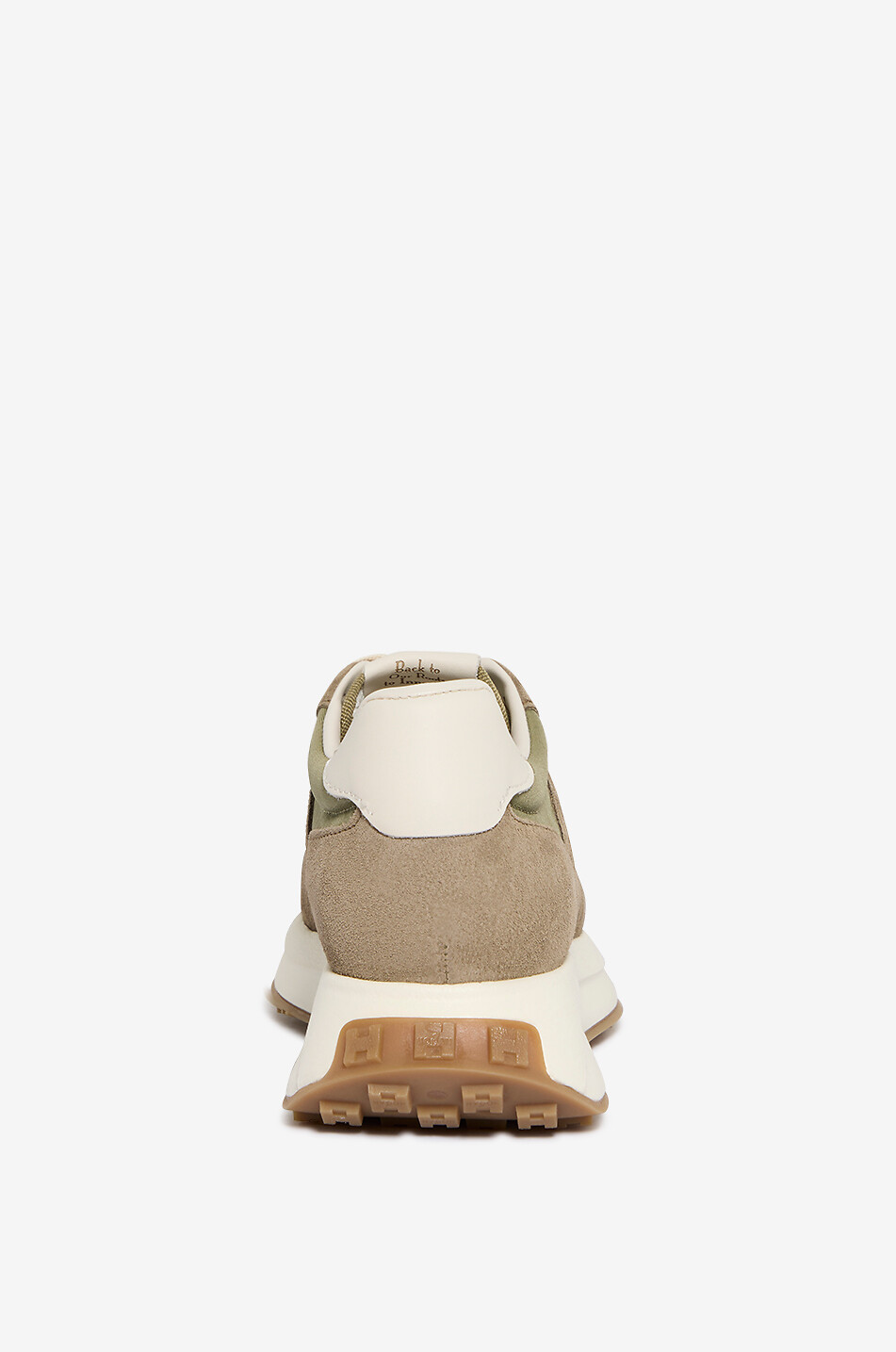 HOGAN Niedrige Schnürsneakers aus Wildleder und Stoff H641 Damen DUNKELGRÜN 3