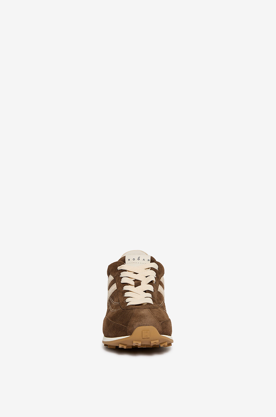 HOGAN Niedrige Schnürsneakers aus Veloursleder Hogan Athletic Damen DUNKELBRAUN 2