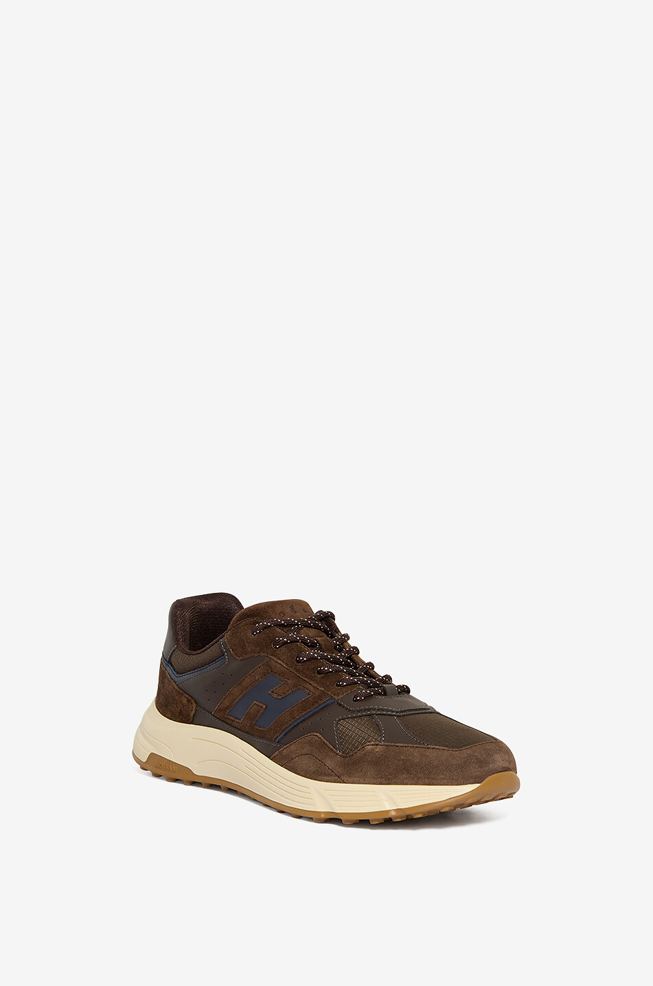 HOGAN Niedrige Sneakers aus Wild- und Glattleder Hogan Hyperlight Herren MITTELBRAUN 1