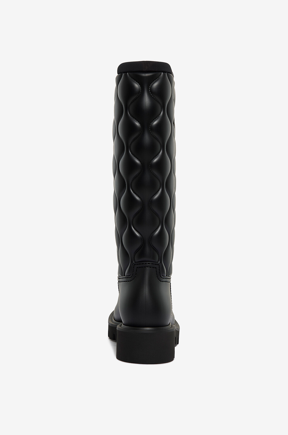 MONCLER Flache gesteppte Gummistiefel Kickstream 40 Damen SCHWARZ 4