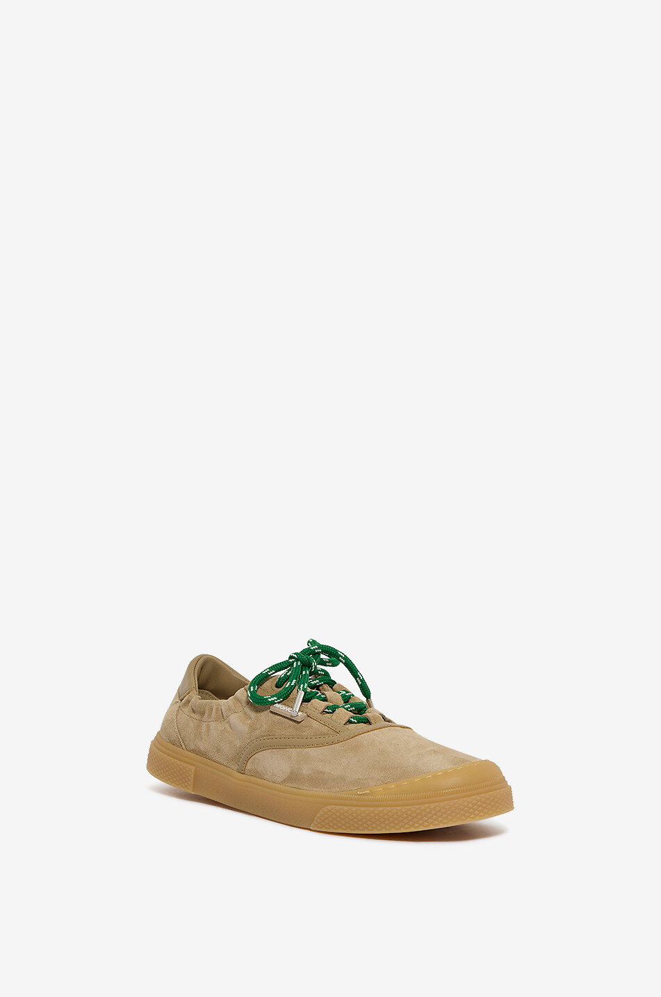 MONCLER Niedrige Schnürsneakers aus Veloursleder Vera Leisure Damen BEIGE 1