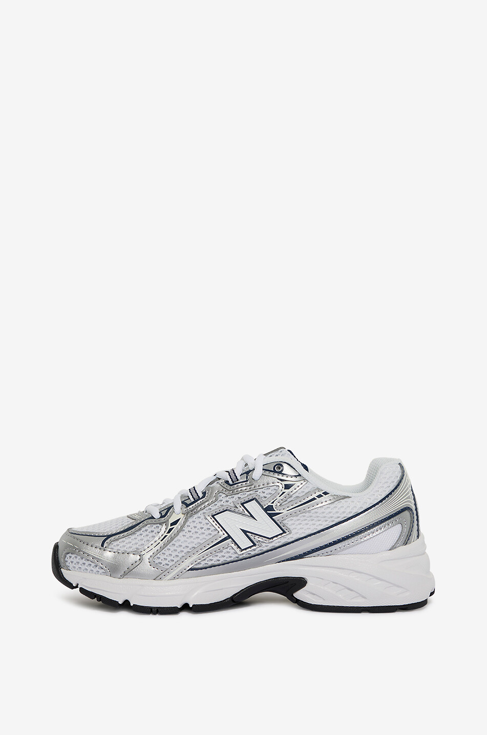 NEW BALANCE Niedrige Jungen-Sneakers aus Mesh und Metallic-Leder 740 Junge WEISS 3
