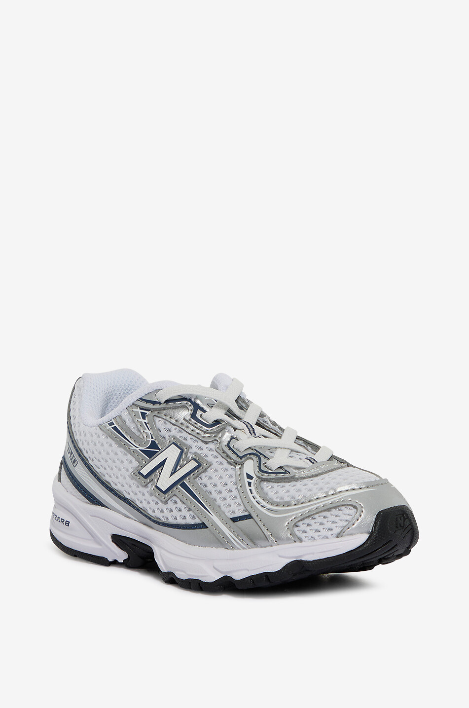 NEW BALANCE 740 boys' mesh and metallic leather low-top sneakers Boy WHITE 1