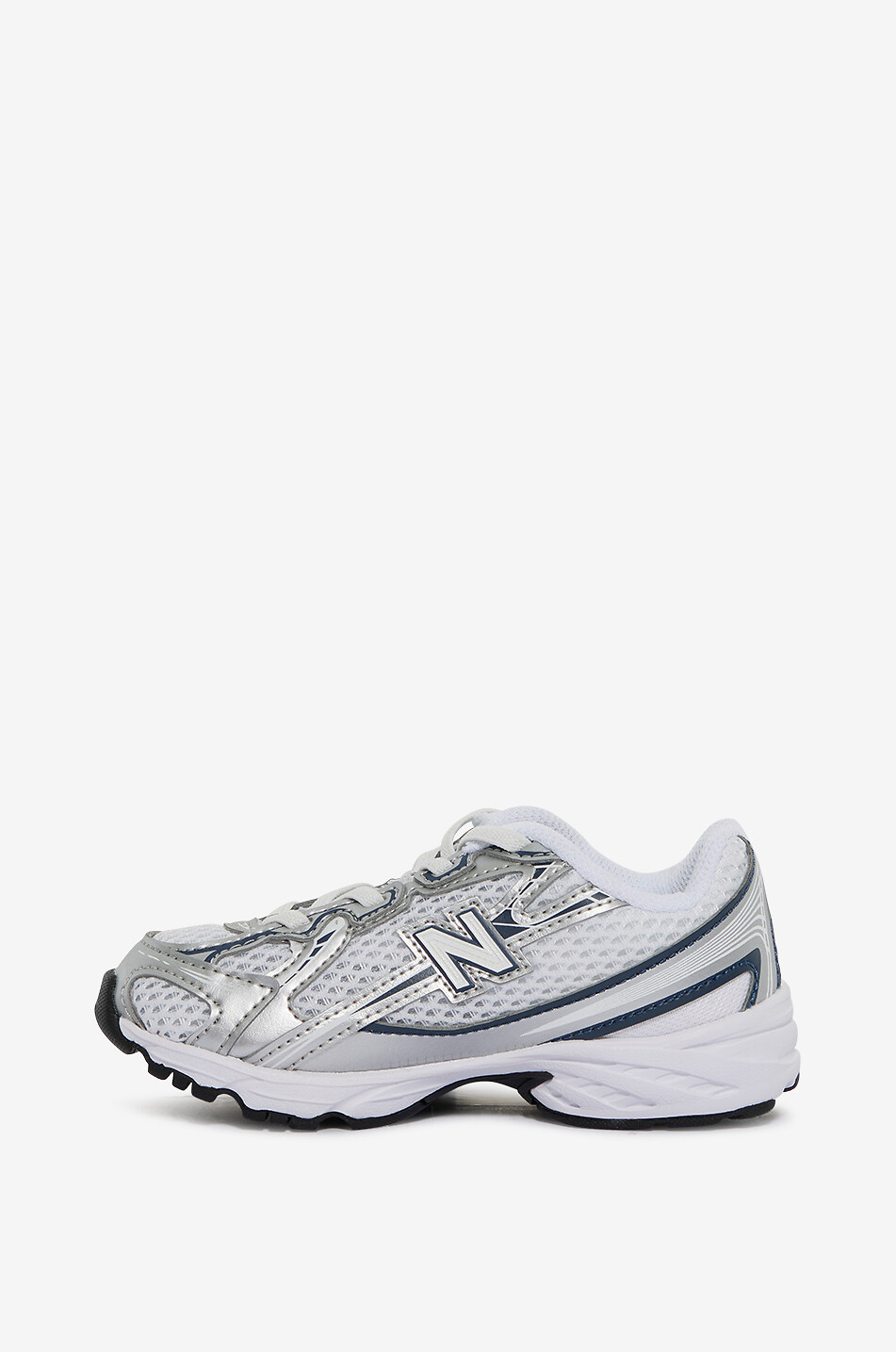 NEW BALANCE 740 boys' mesh and metallic leather low-top sneakers Boy WHITE 3