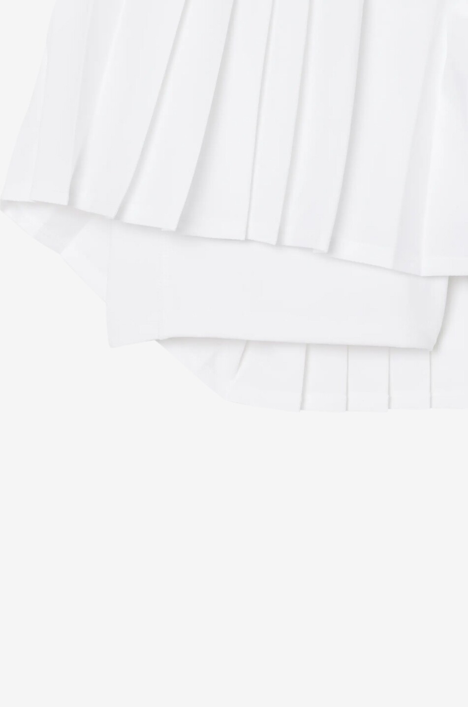 LACOSTE Kurzer plissierter Tennisrock aus technischem Gewebe Ultra Dry Damen WEISS 4