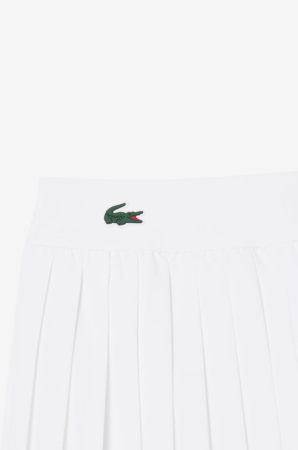 LACOSTE Kurzer plissierter Tennisrock aus technischem Gewebe Ultra Dry Damen WEISS 2