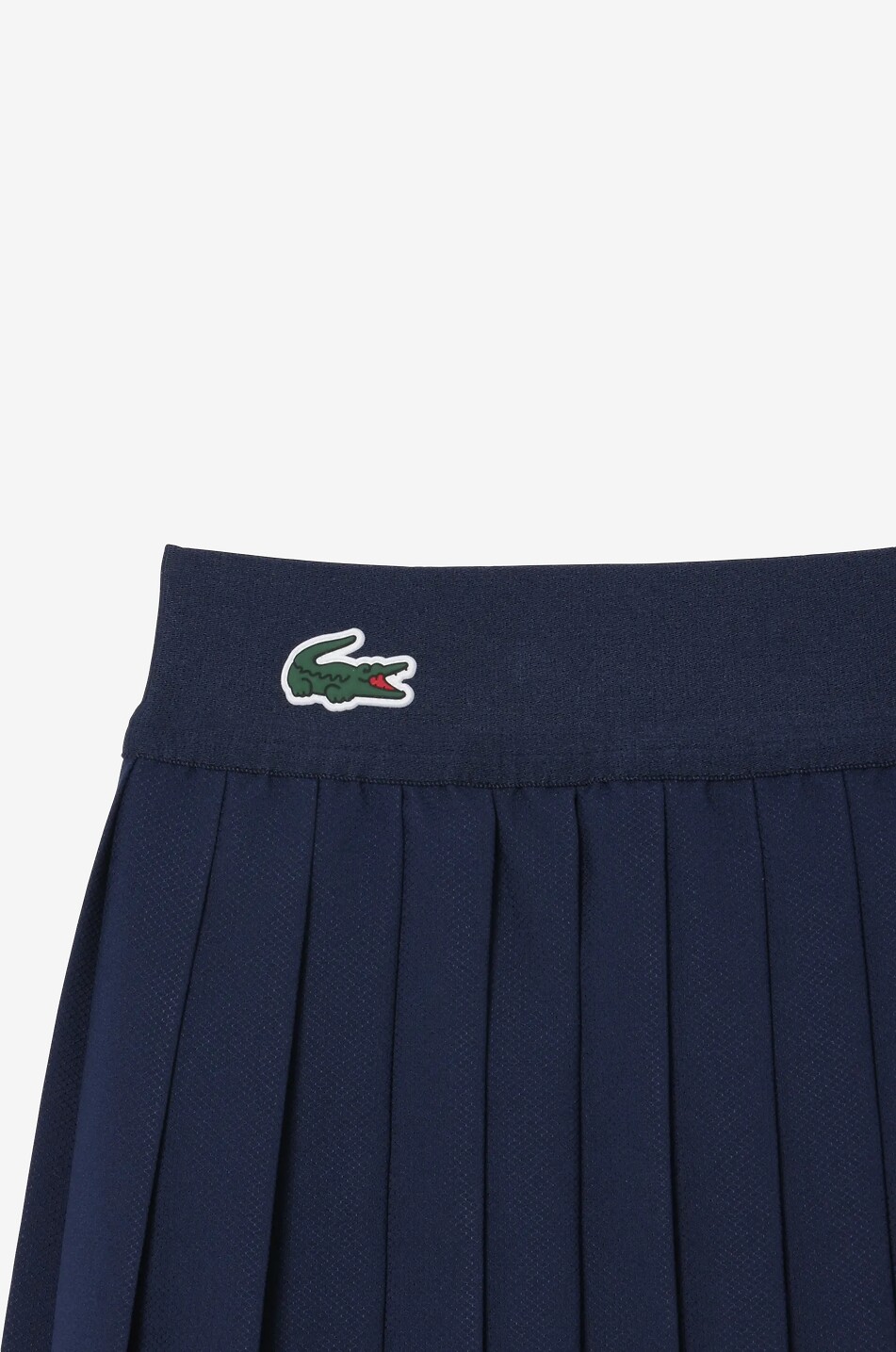 LACOSTE Ultra Dry short pleated technical fabric tennis skirt Women DARK BLUE 2