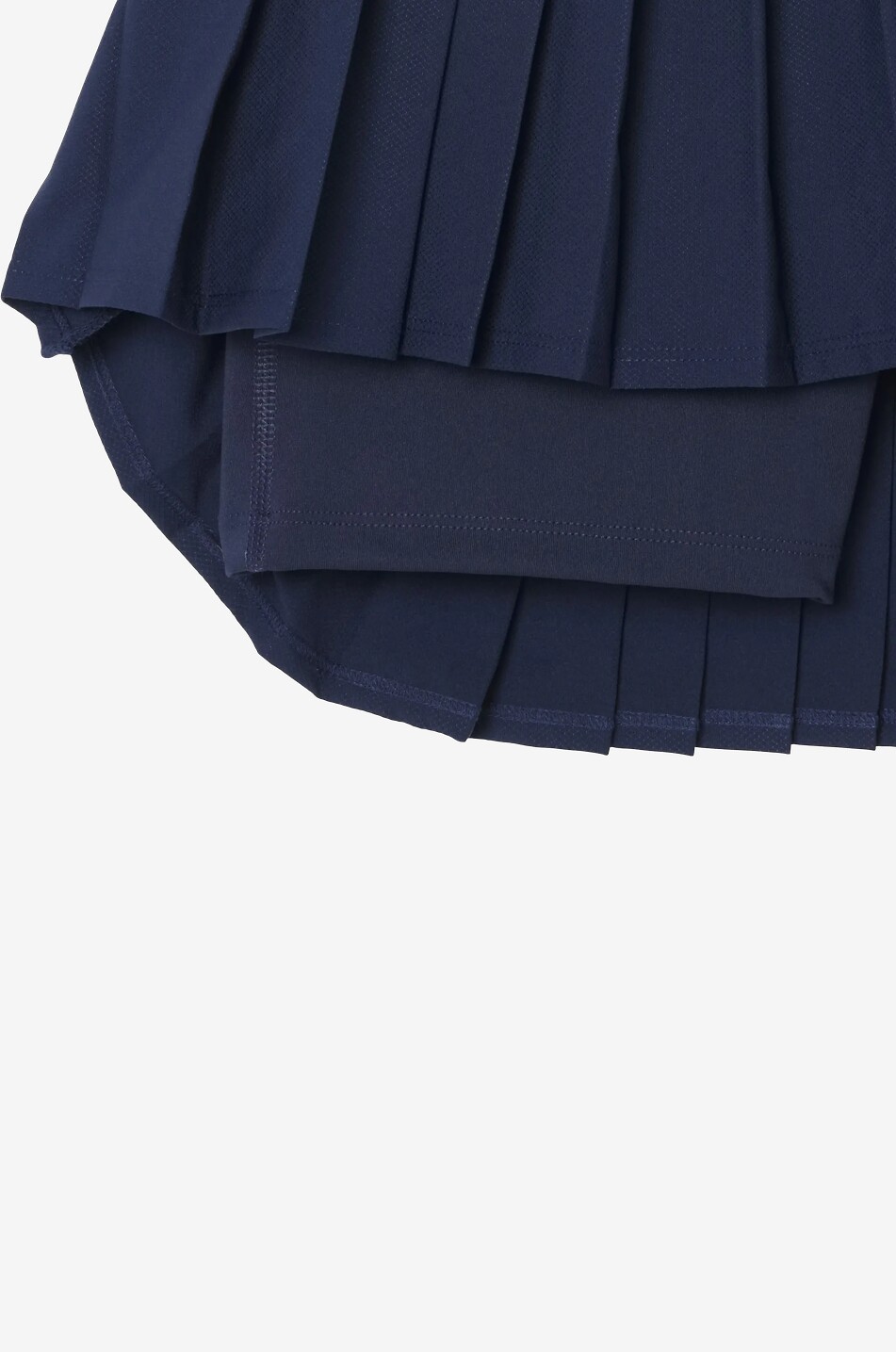 LACOSTE Ultra Dry short pleated technical fabric tennis skirt Women DARK BLUE 4