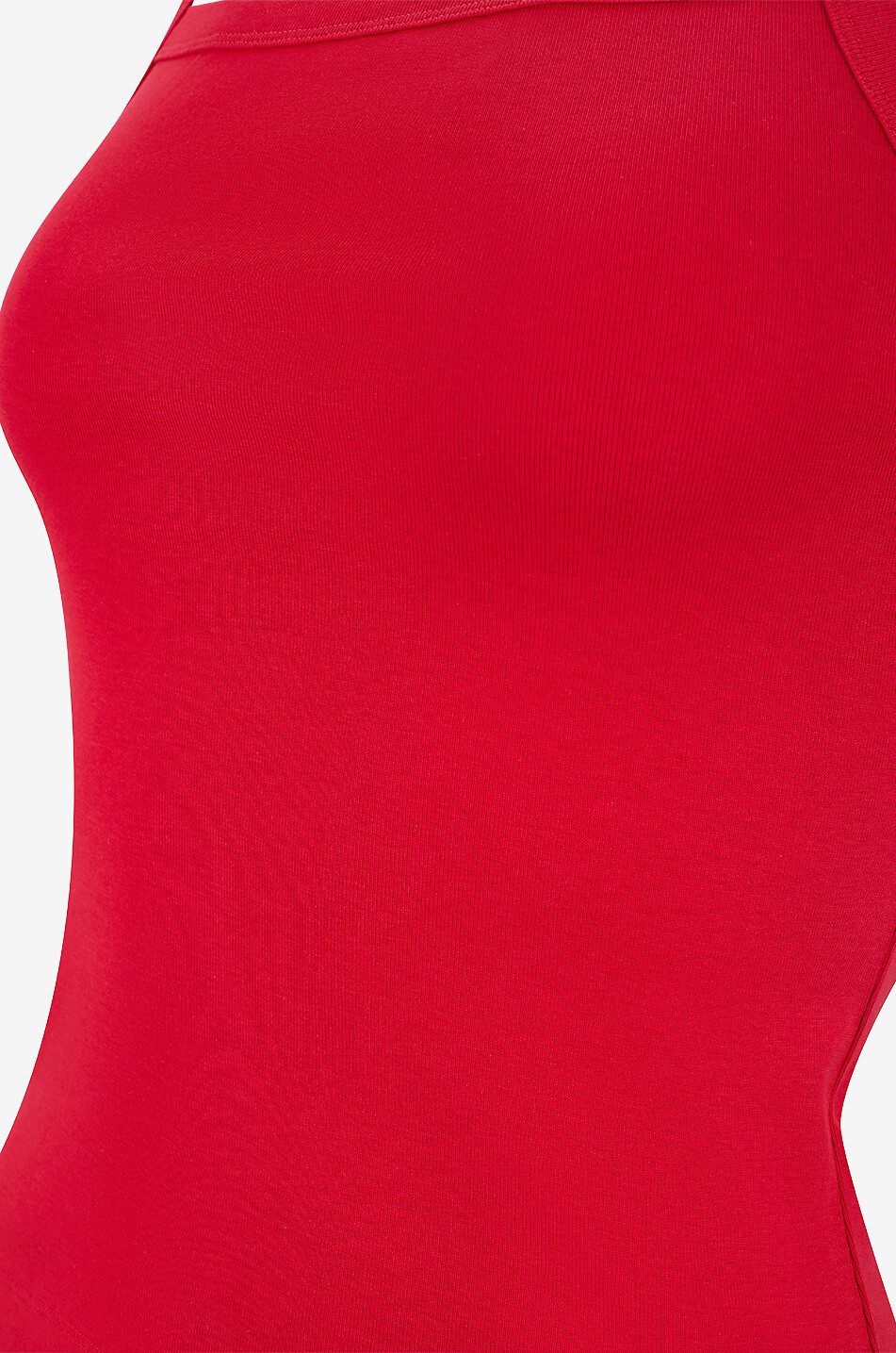 FLORE FLORE Top à bretelles à col carré en coton May Femme ROUGE 3