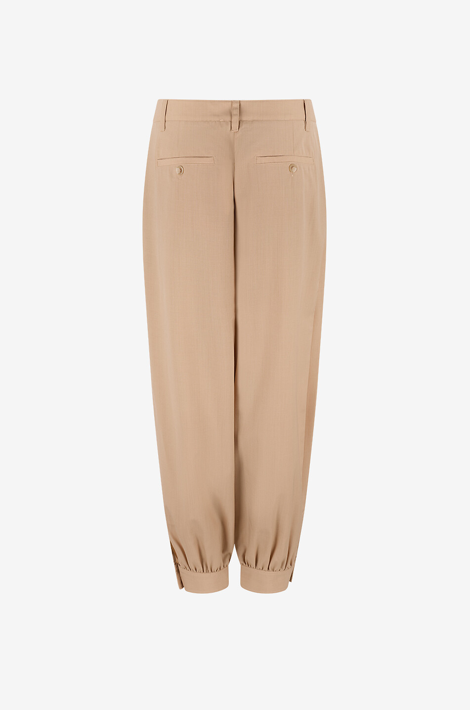 ULLA JOHNSON Luella pleated wool blend balloon trousers Women BEIGE 2