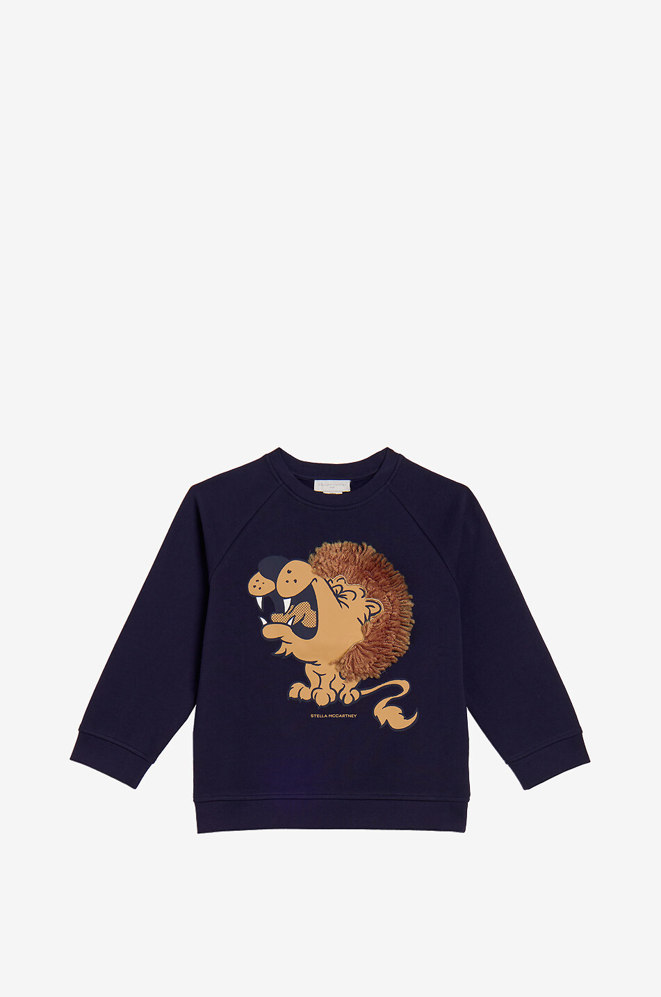 STELLA McCARTNEY KID Jungen-Sweatshirt aus Fleece mit Löwenmotiv Junge DUNKELBLAU 1