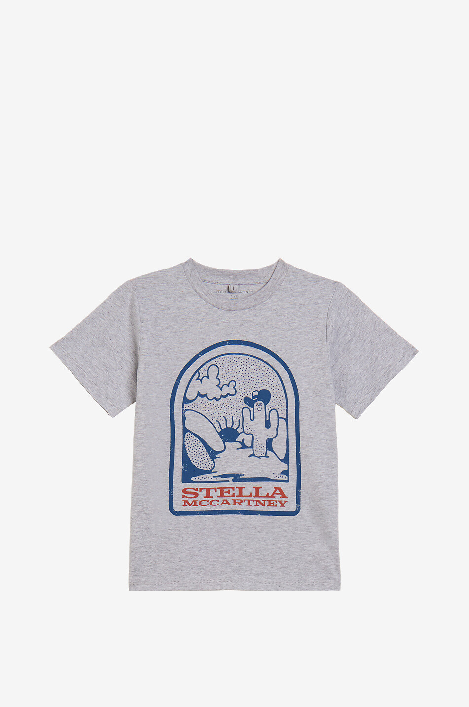 STELLA McCARTNEY KID Cactus boys' mottled short-sleeved T-shirt Boy GREY 1