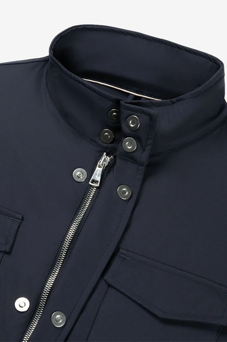 AURELIEN Magnetic Field shirt jacket in technical fabric Men DARK BLUE 6