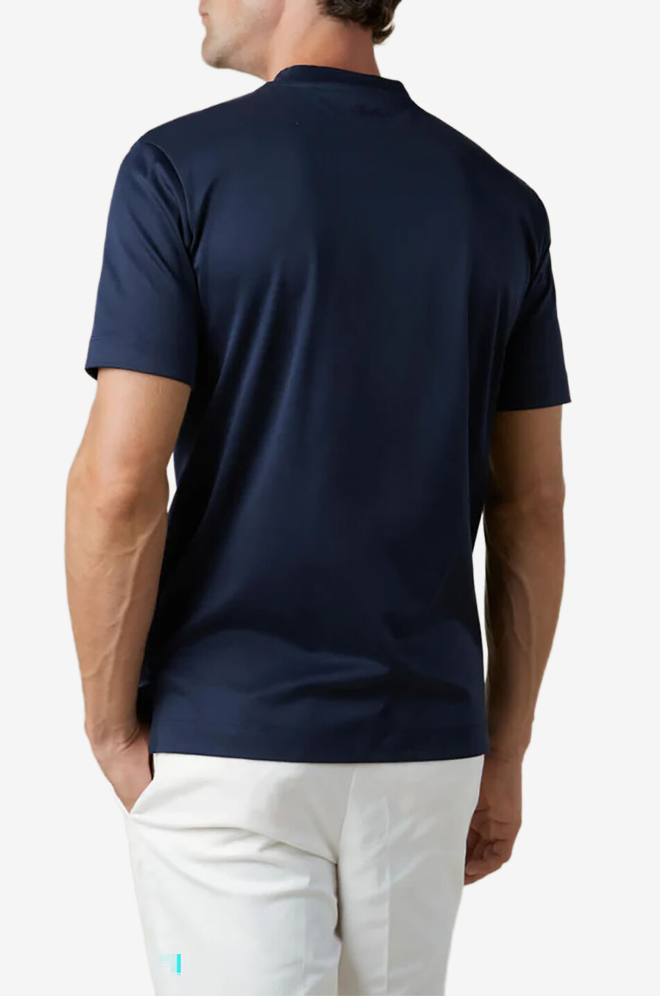 AURELIEN Rundhals-Kurzarm-T-Shirt aus Jersey Aur1 Herren DUNKELBLAU 3