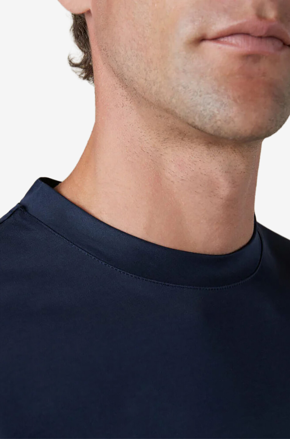 AURELIEN Rundhals-Kurzarm-T-Shirt aus Jersey Aur1 Herren DUNKELBLAU 4