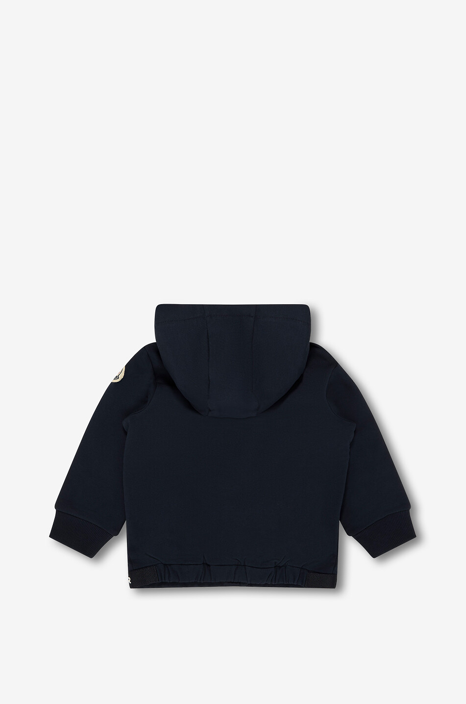 MONCLER Sweat-shirt zippé à capuche bébé en coton Bébé BLEU FONCE 2