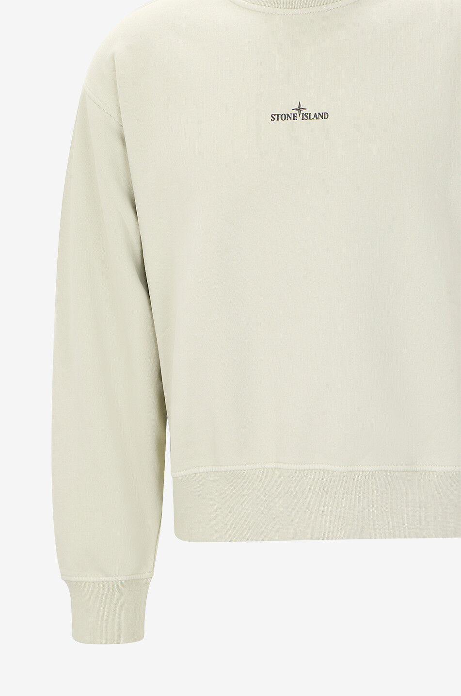 STONE ISLAND Sweat-shirt à col rond oversize 6100039 Organic Cotton Fleece Blurred Compass Homme BEIGE 3