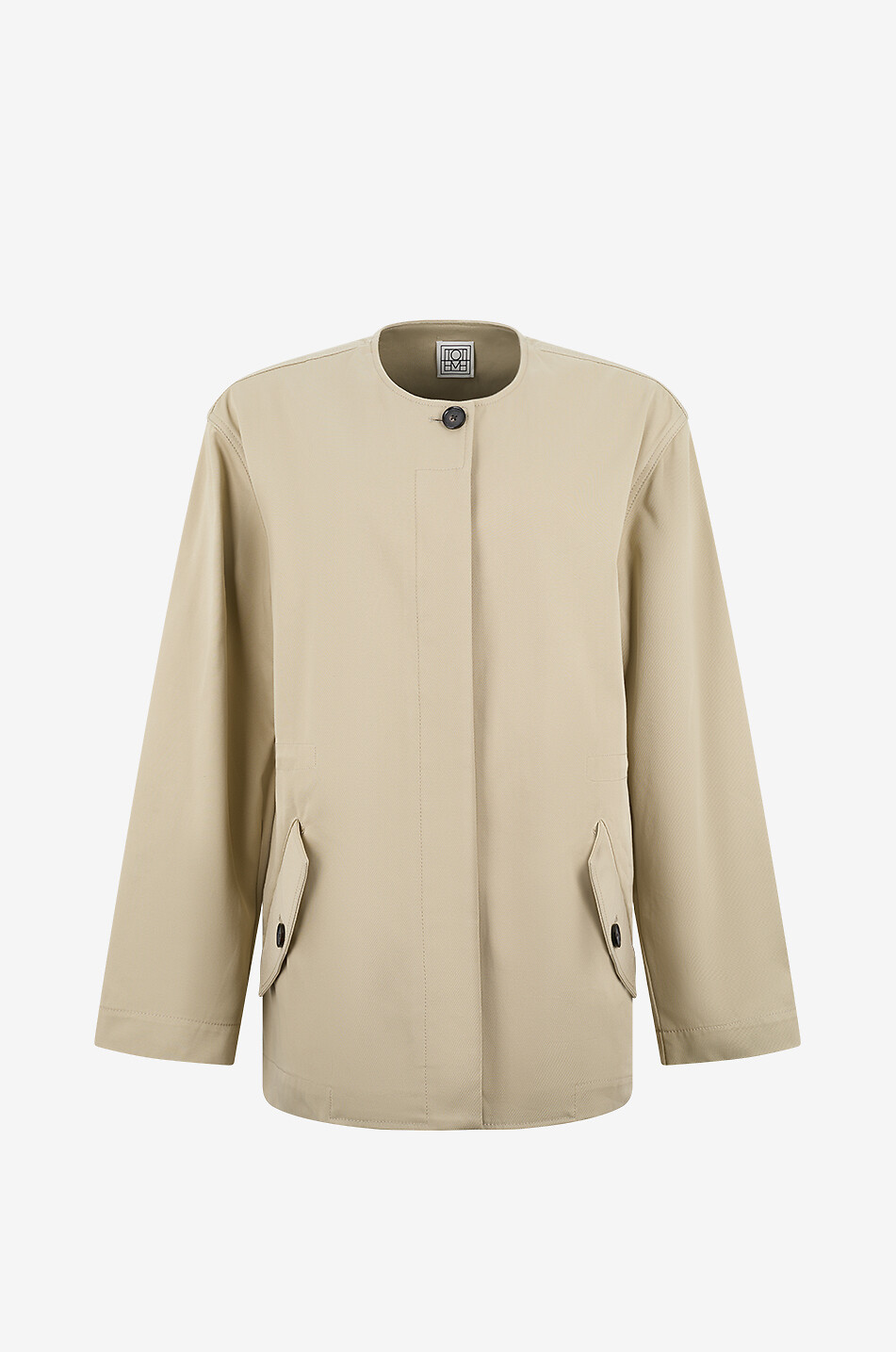 TOTEME Lightweight cotton twill crewneck jacket Women BEIGE 1