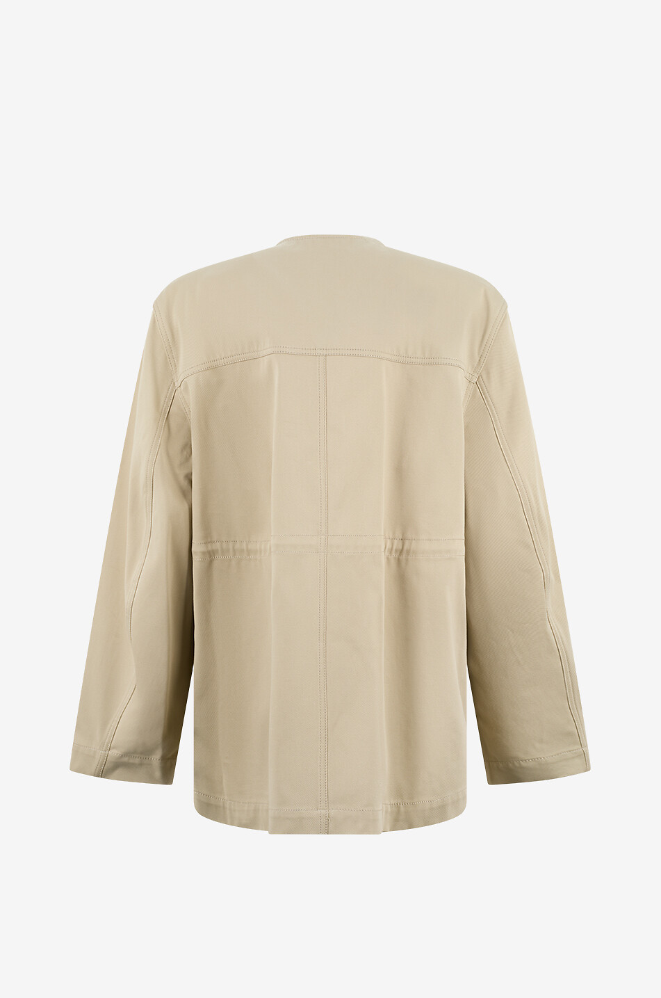 TOTEME Lightweight cotton twill crewneck jacket Women BEIGE 2