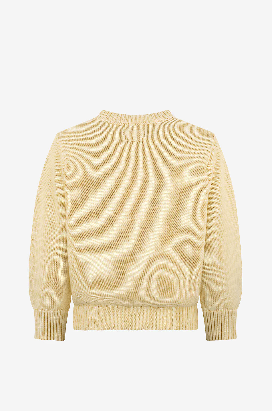 TOTEME Pull à col rond oversize en coton biologique mélangé Femme JAUNE 2