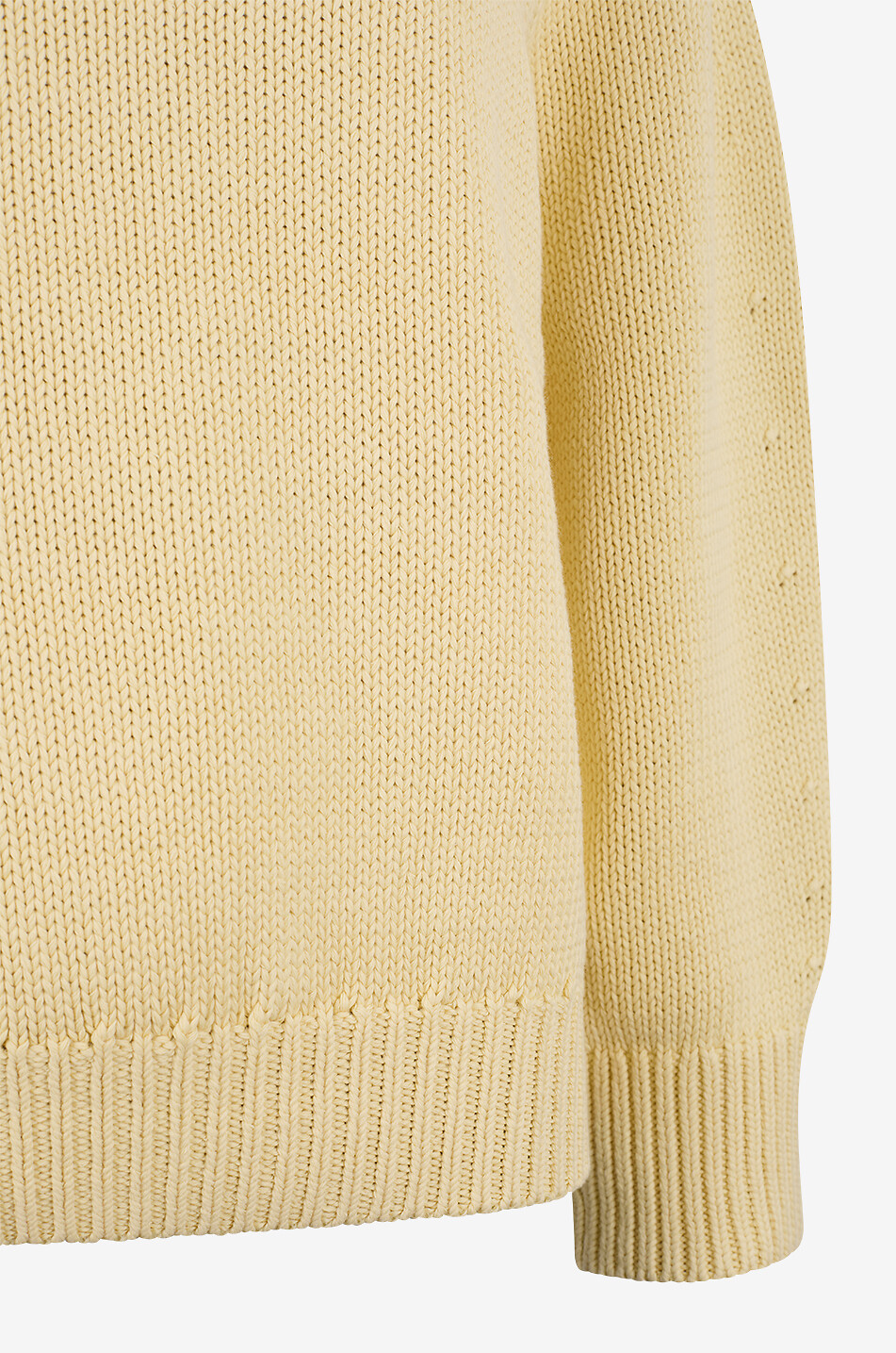 TOTEME Pull à col rond oversize en coton biologique mélangé Femme JAUNE 3